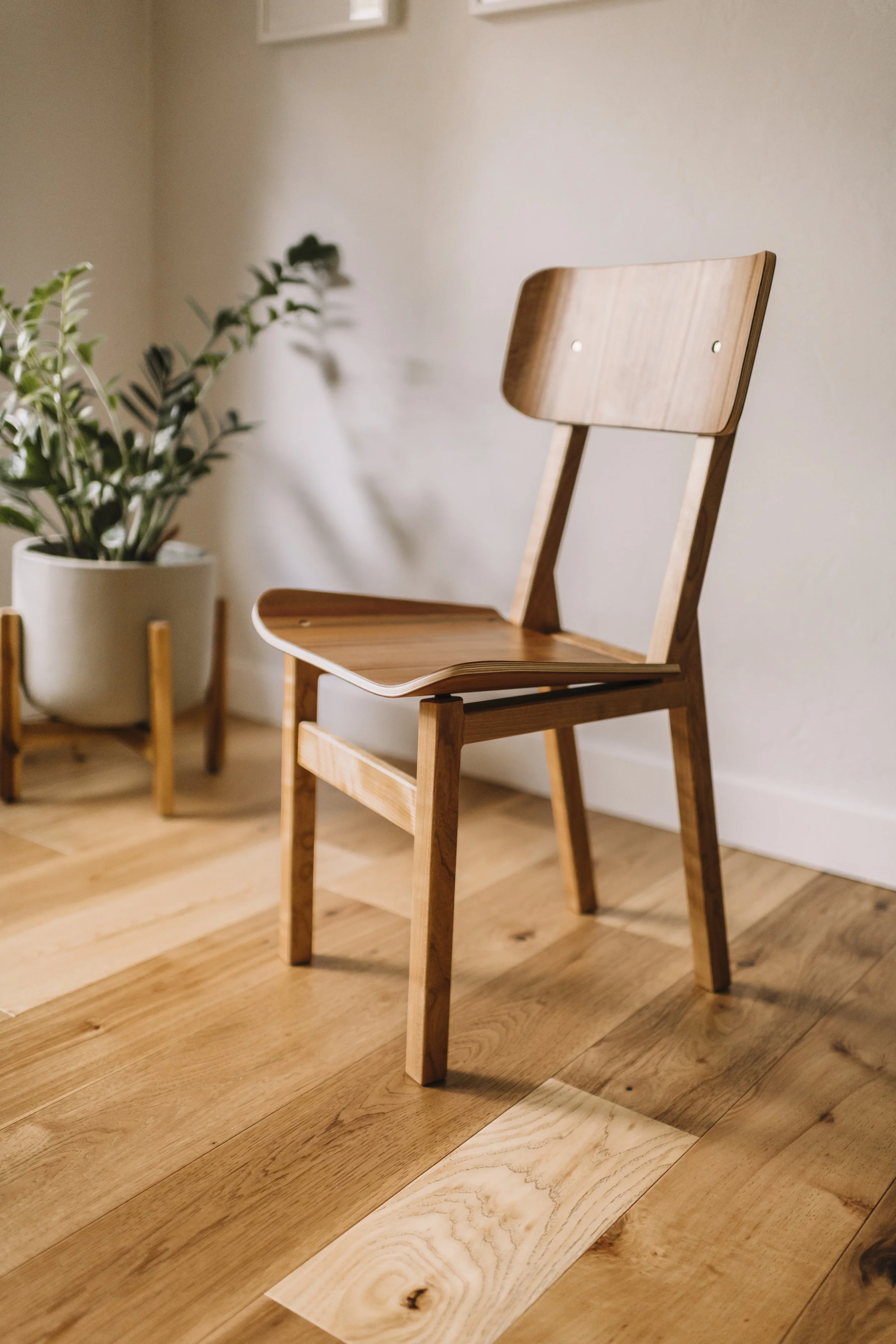 Laminated Chair in Cherry and Madrone