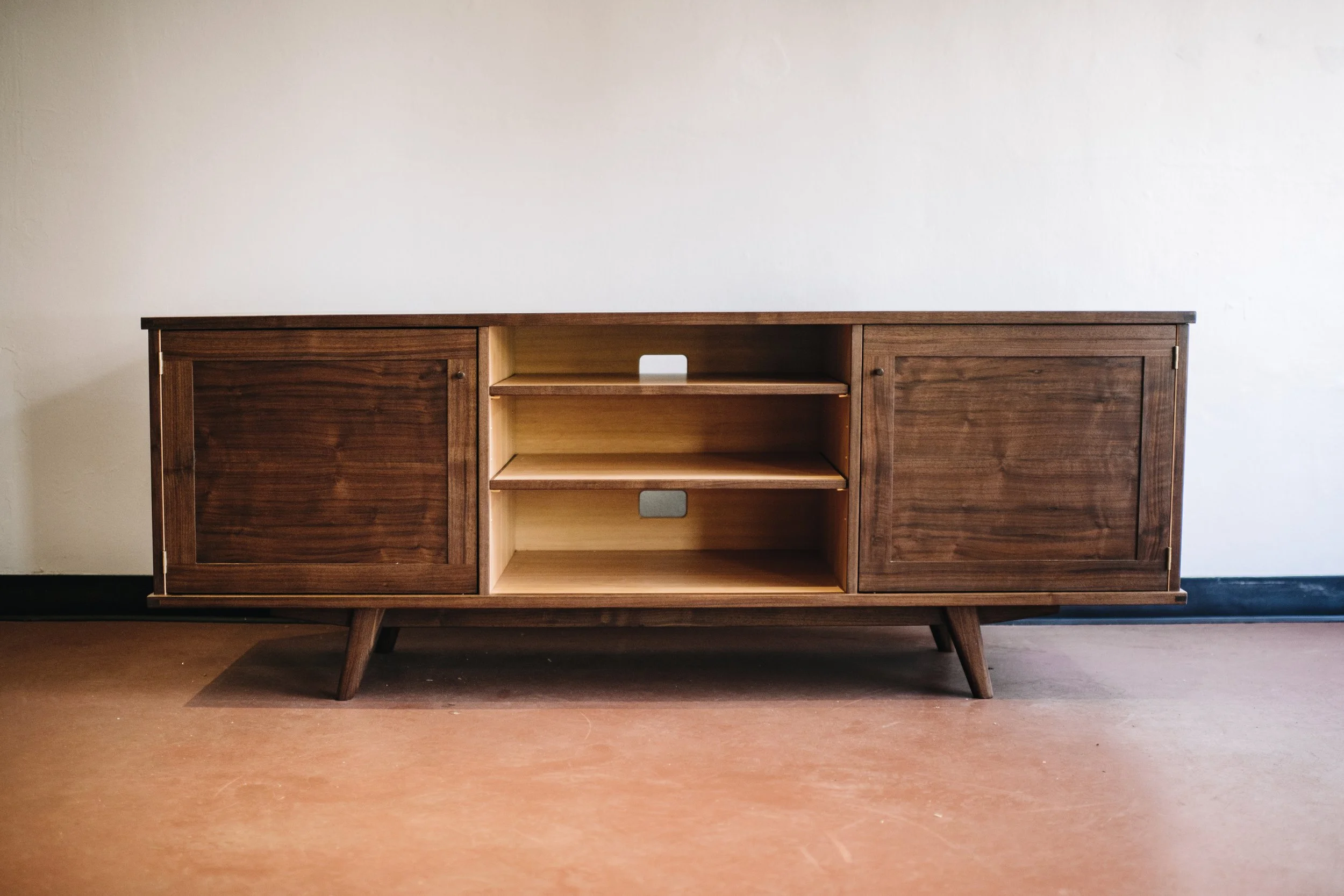 Walnut and Douglas Fir Credenza