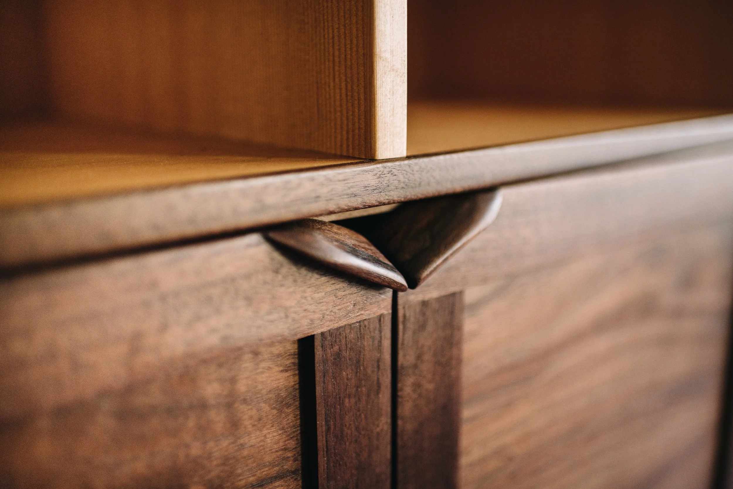 Bedroom Cabinet in Walnut and Douglas Fir
