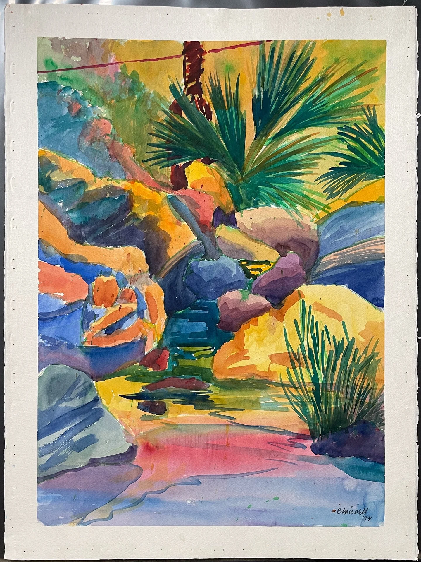 Beauty Everyday. En plein air watercolor painting. Painted on site. California. 33&rdquo; x 22&rdquo; 1994. 

See a painting you&rsquo;ve fallen in love with? Inquiries? Contact us by direct message or at donblaisdell.com 

Don Blaisdell wanted his a