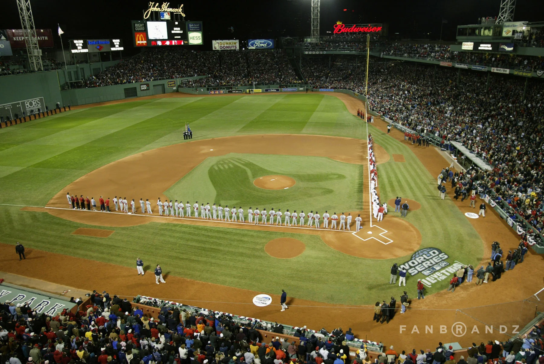 Notice the outdated jumbotron in center field.