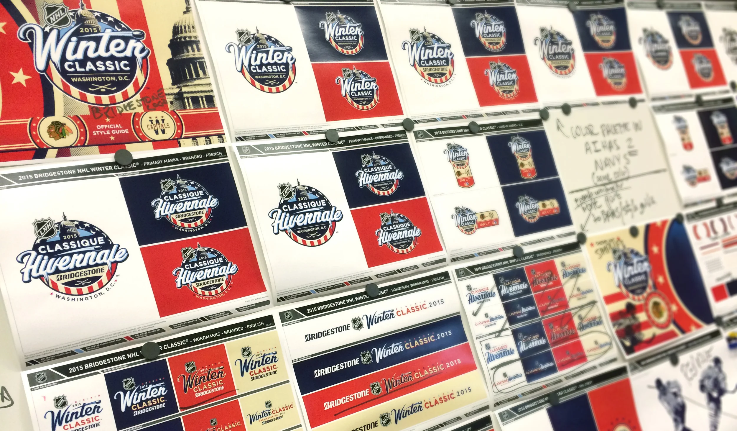 The full Style Guide development of the 2015 Winter Classic