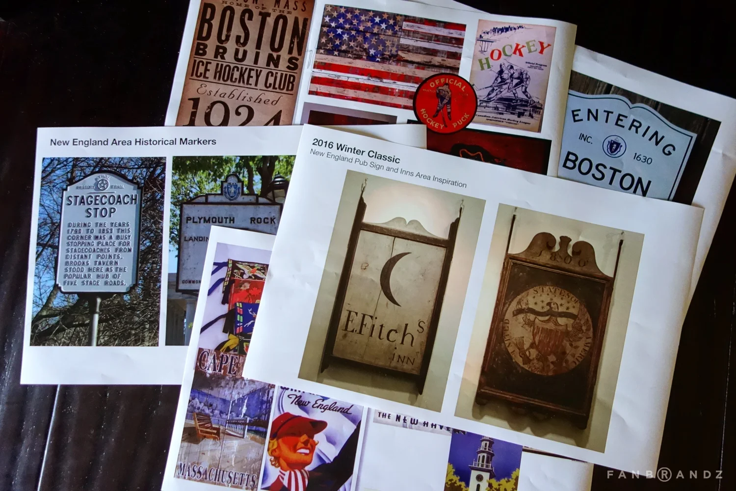 New England area inspiration and history.