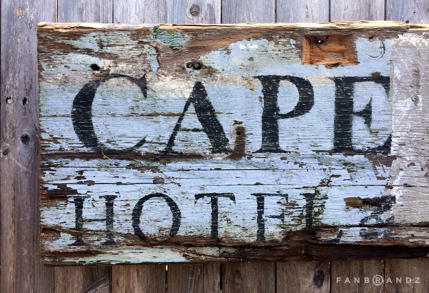 Vintage wood signage