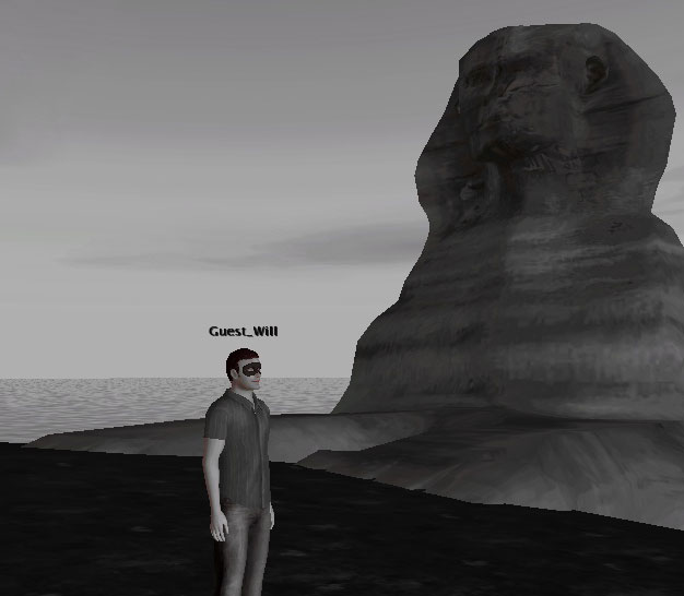 Sketchup to Twinity seems ok, Sphinx now on Beach For You