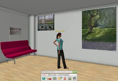 Starting a Twinity script to revisit Lancaster campus from previously