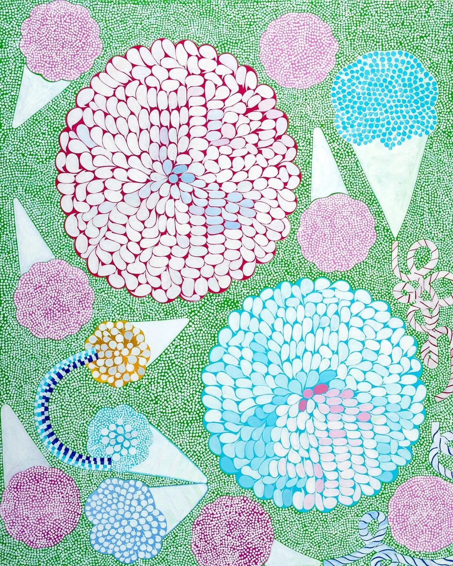 Chrysanthemum and Cones