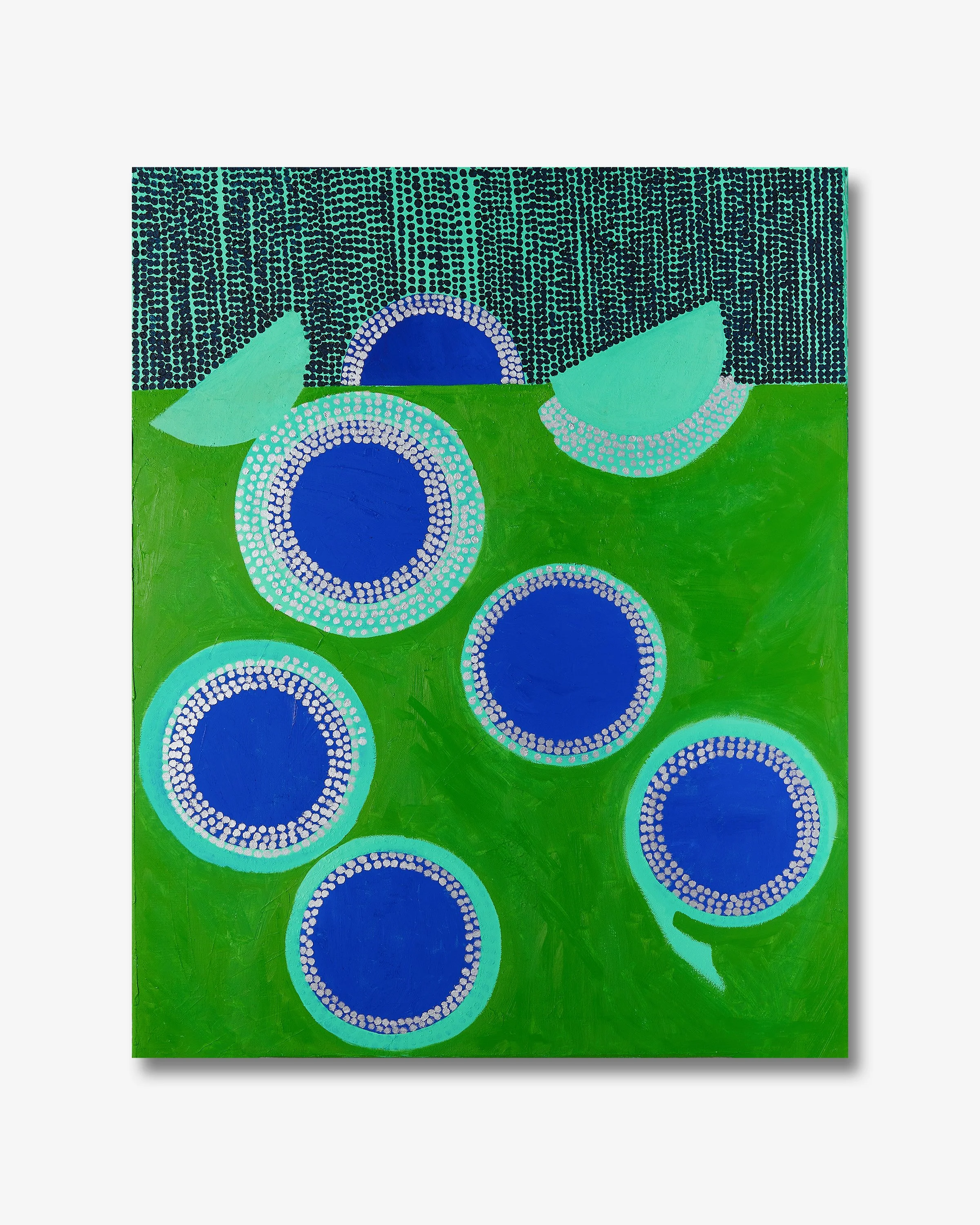 Blue on Green