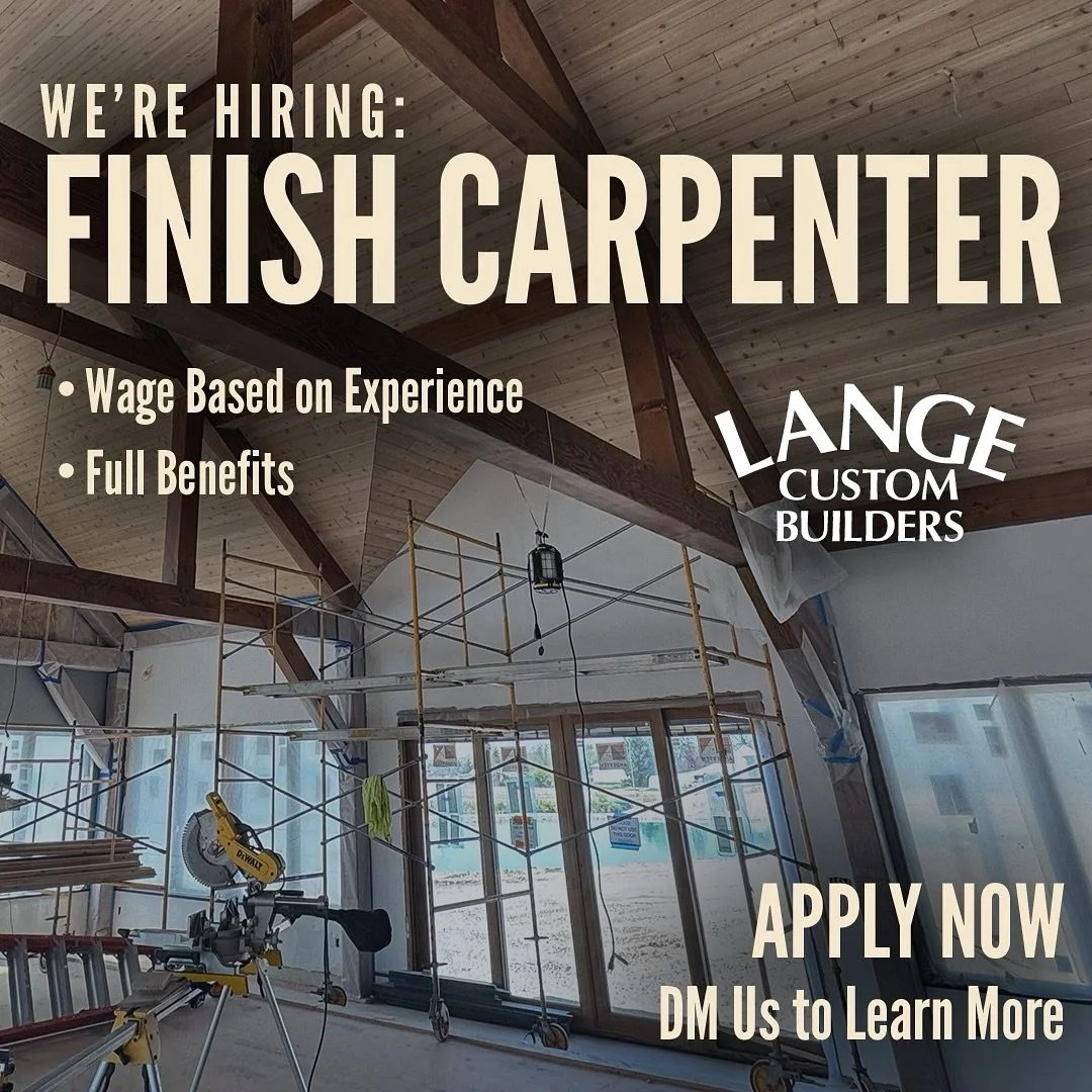 📢 We&rsquo;re Hiring: Finish Carpenter!
Join a great team that values excellence, quality craftsmanship, clear communication, and humble service.

🔨 Wage based on experience
🩺 Full benefits provided (insurance, retirement, PTO, and bonuses)

We&rs
