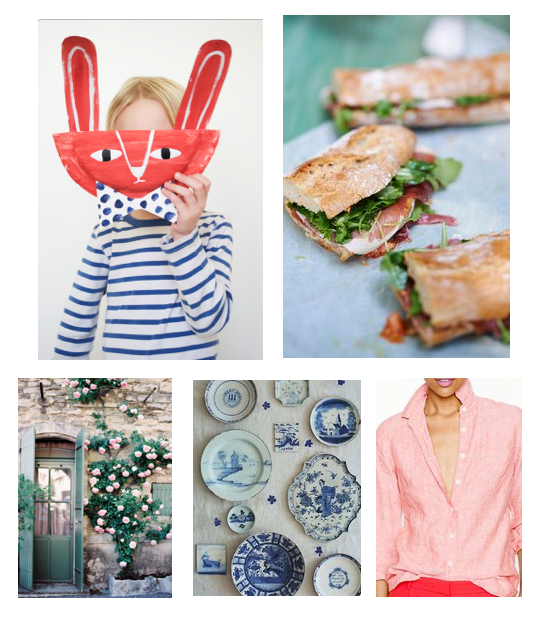 recently catching my eye…. no. 1 (top left) Love this sweet craft from mermagblog (a beautiful blog featuring creative play ideas). I remember when my boys were young and the craft ideas I assumed they could do. They did not quite have the fine motor skills to be successful, but I always loved their creations! They have the fine motor skills now…so I am totally doing this for Easter. ;) no. 2 (top right) A beautiful, mouth watering, want this for lunch, image by food photographer David Munns . Proscuitto and Arugula on baguette. no. 3 (bottom left) Would love this gorgeous flowering vine growing up the side of my home. Provence: France | by clary pfeiffer SOURCE: DUSTJACKETATTIC no. 4 (bottom middle) Blue China. Can you ever have enough? no.5 (bottom right) Red and pink are one of my favorite color combinations. and a few other things….i love this product and wish it came in a bit bigger size for my product shoots. but for any of you etsy designers, this may be just the thing you need. and have you seen blue jasmine ? i know i am late to the game, but i saw it right before the oscars and loved it. kate blanchett was awesome and well deserving of her oscar. happy monday. xo