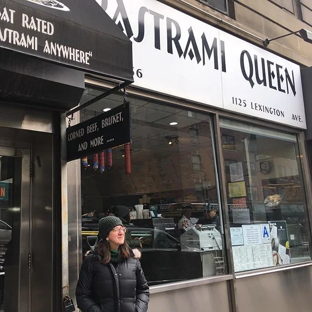 My pastrami queen. I guess that makes me the knish king. Now I&rsquo;m hungry again. #pastramiqueen #ues #pastrami #jewishdeli