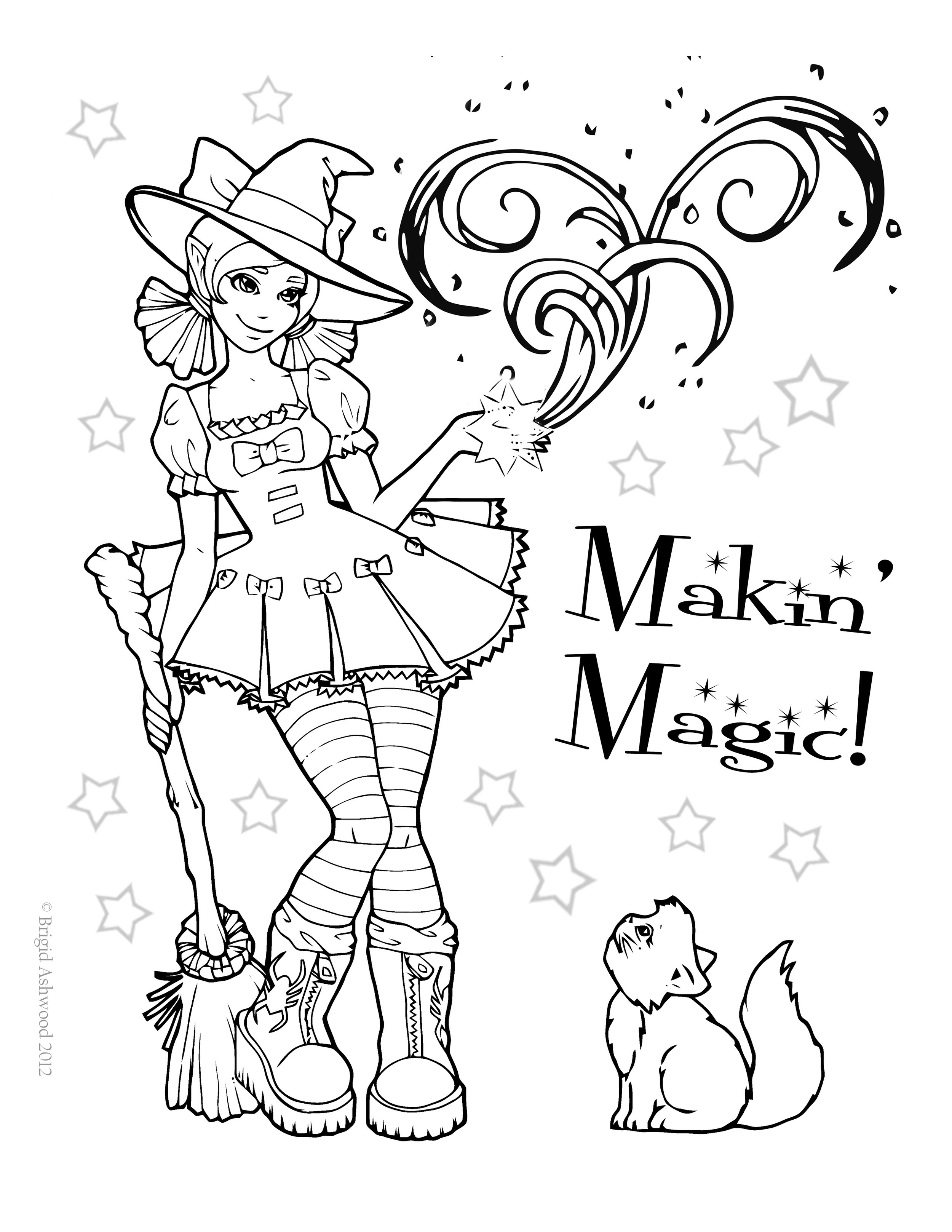 Free Vector  Halloween celebration coloring page illustration