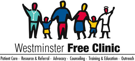 Westminster Free Clinic offers basic health care. Physicians, nurse practitioners, nurses, and other medical professionals volunteer their time at the clinic after their regular jobs. Services include primary healthcare, teen healthcare volunteering and training, mental health counseling, violence prevention and mental health awareness programs. westminsterclinic.org