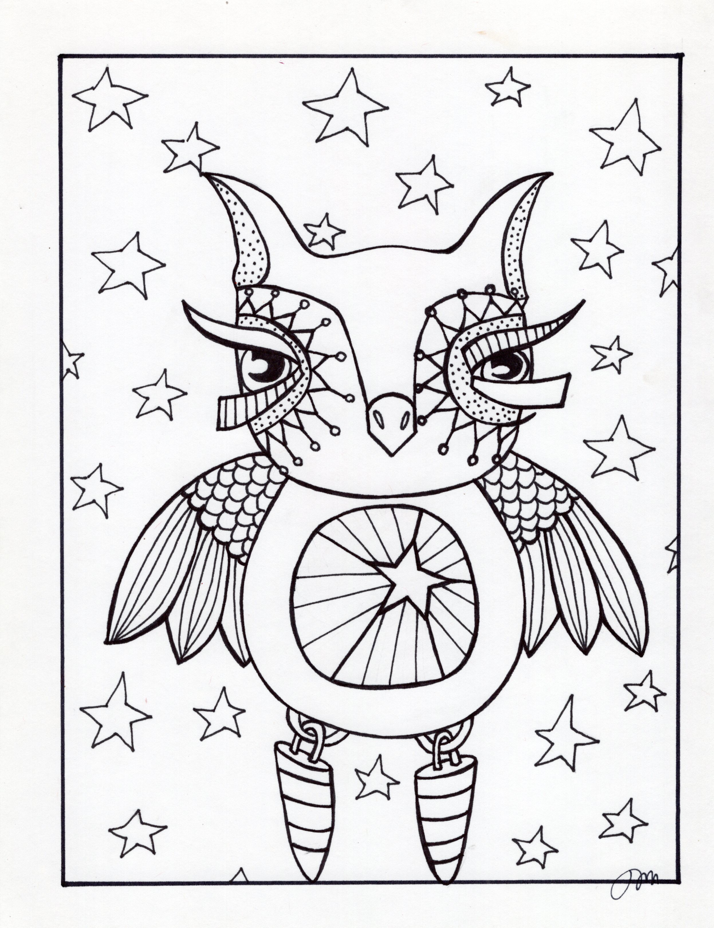 #TryItTuesday: Jenny Manno Coloring Pages — Art Trek