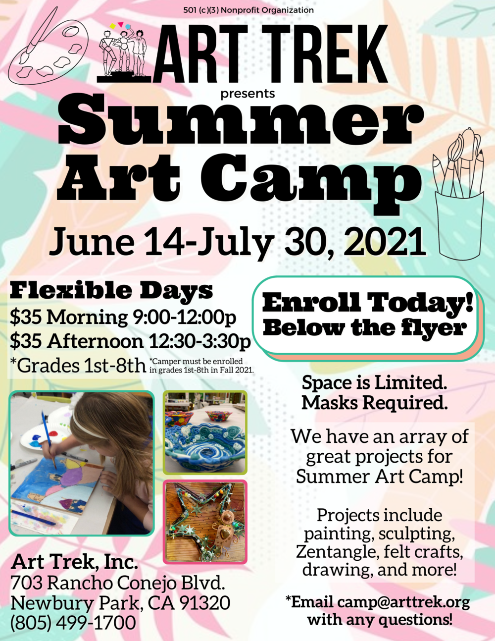 Summer Art Camp Art Trek