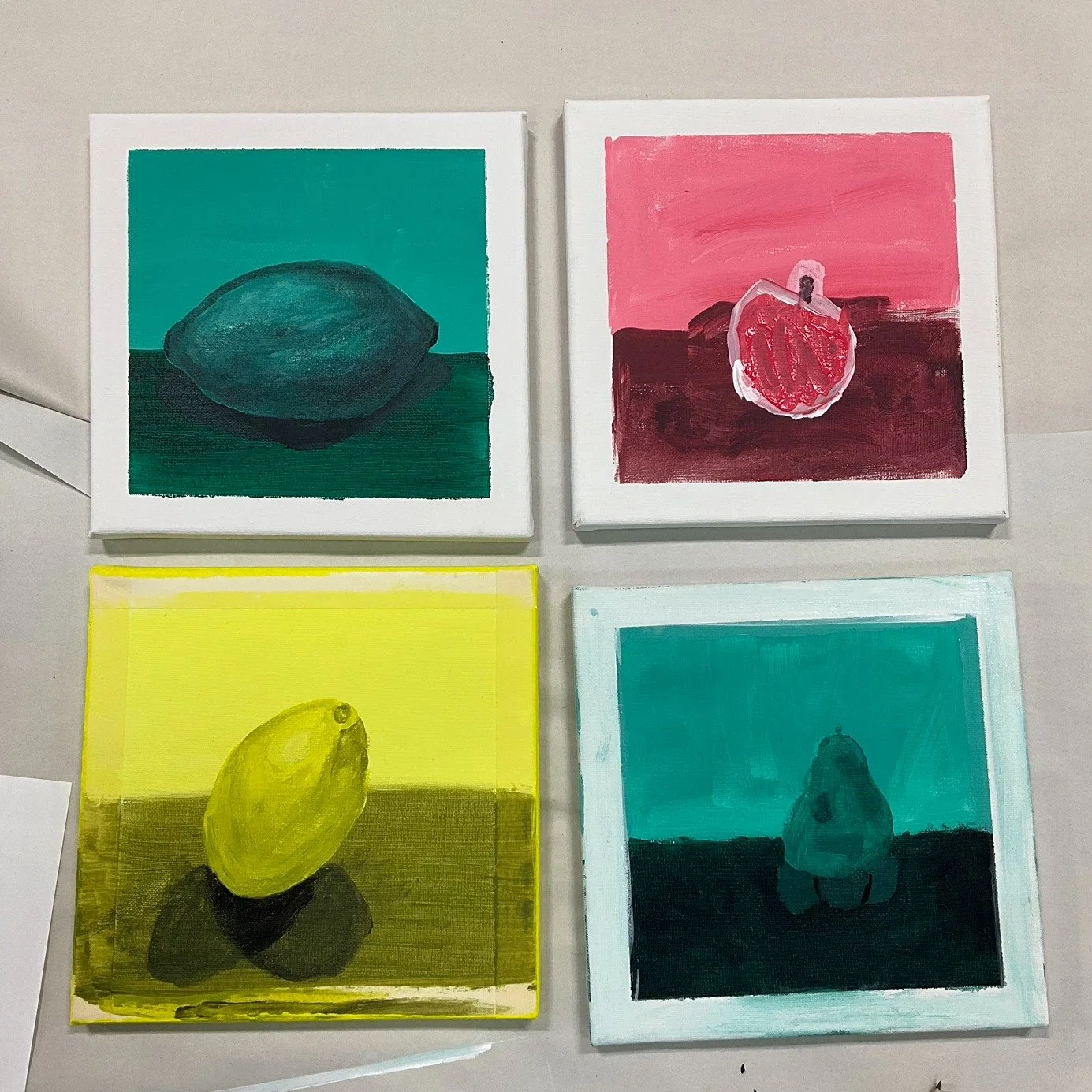 Incredible artwork from September's Family Paint Night! 👏🎨 Let's give our artists a hand for these monochromatic masterpieces!

Our next Family Paint Night will be on Friday, October 24th. Join us at the studio and paint scarecrows-- fun for all ag