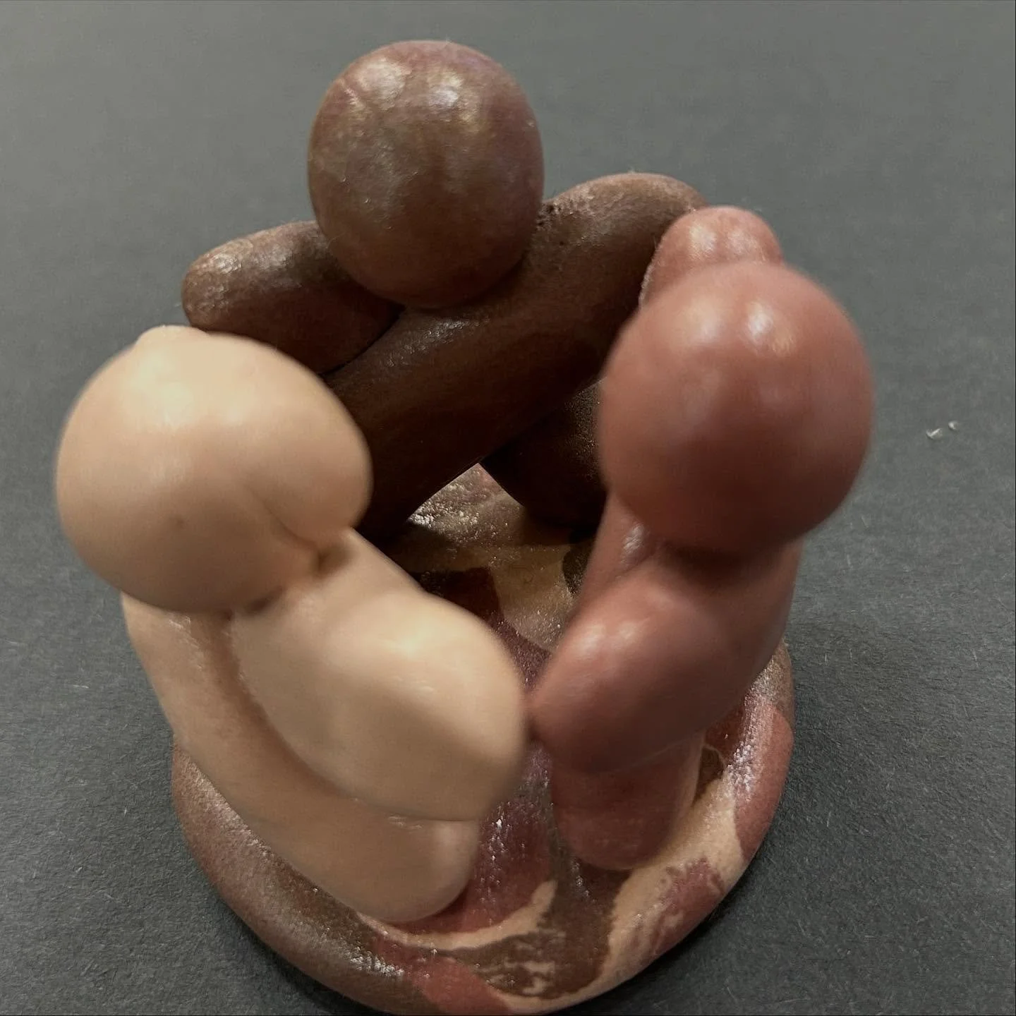 Join us this Friday for $5 Friday and sculpt your own Model Magic Circle of Friends! 

Around 2,500 years ago, people living in the region of Colima, Mexico developed distinctive styles of ceramics. Our art project is inspired by one style, depicting