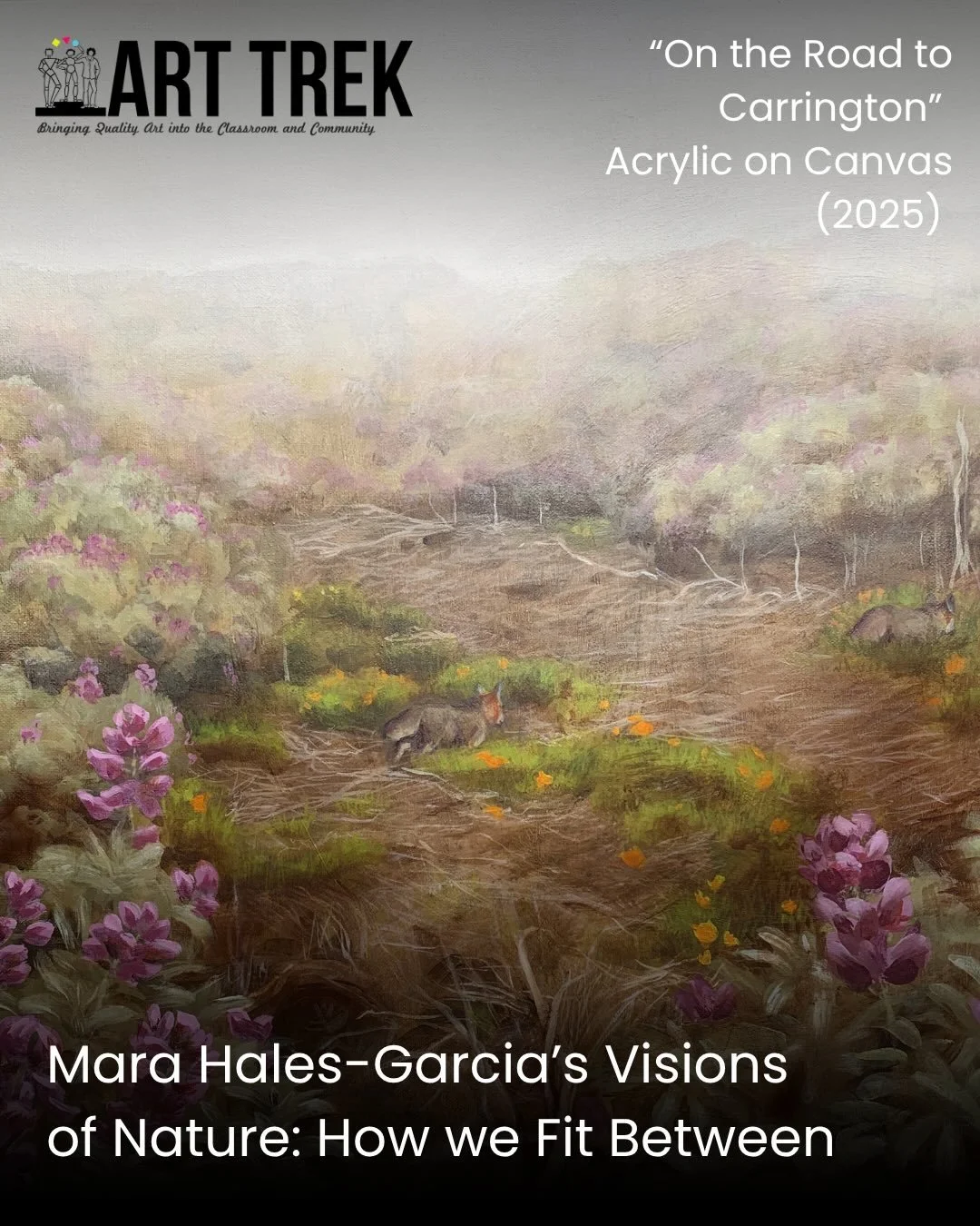 Happy Friday! It&rsquo;s time for another Art Trek Staff Spotlight, this time featuring the personal artwork of Mara Hales-Garcia, an Art Trek educator in the Hueneme SHINE program! 🎨

Mara Hales-Garcia is a painter, digital artist, muralist, and Ar