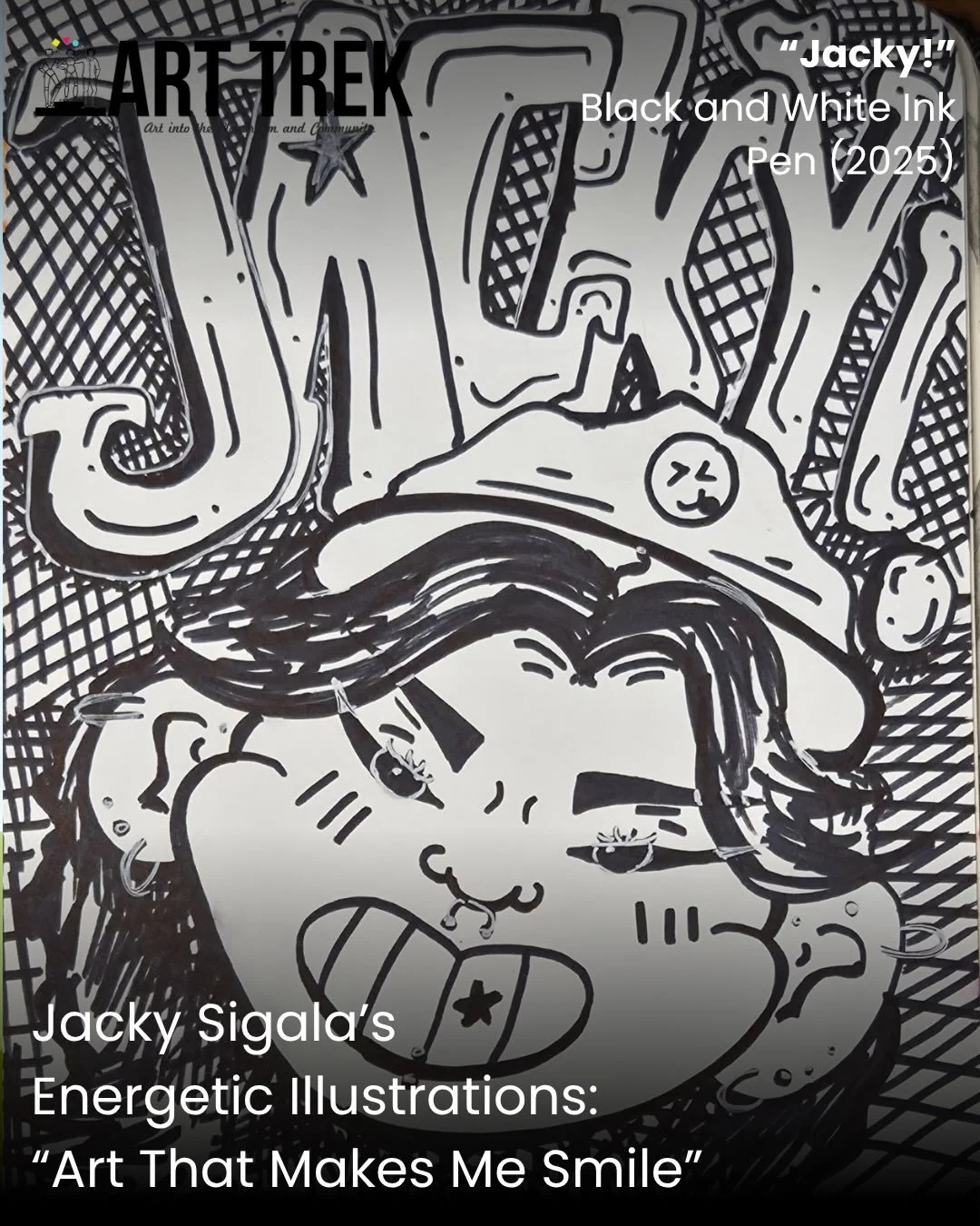 Happy Friday! For this week&rsquo;s Staff Spotlight, we are taking a look at the personal artwork of Art Trek educator, Jacky Sigala! 🎨📸 
 
Jacky Sigala is an Artist and Art Trek Educator based in Oxnard, California. Jacky shines by blending her st