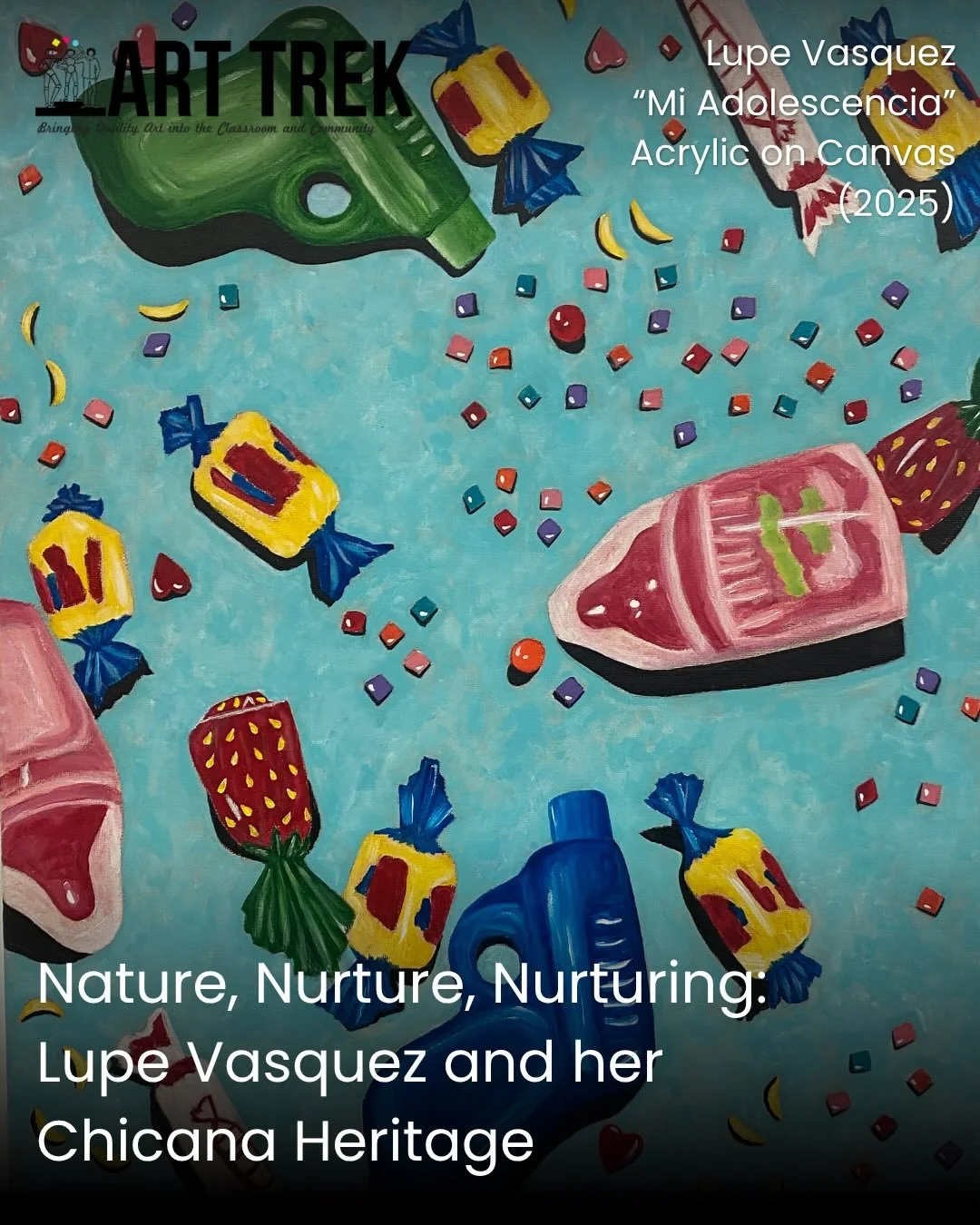 Happy Friday&mdash; It&rsquo;s Staff Spotlight time! 📸🎨 Today, we are looking at the personal artwork of Lupe Vasquez, one of our fabulous Hueneme SHINE Art Educators! 

Guadalupe (Lupe) Vasquez is a painter, ceramicist, and Art Trek educator based