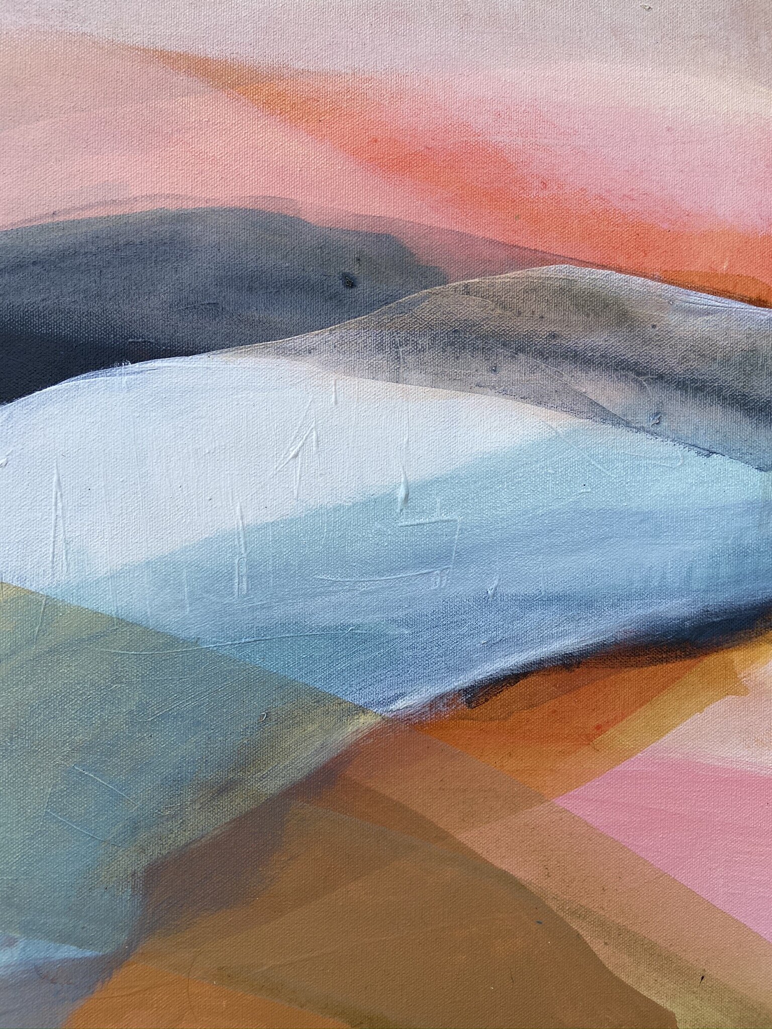 An abstract photographic print titled "Intersect II" from artist Morgan Dyer.