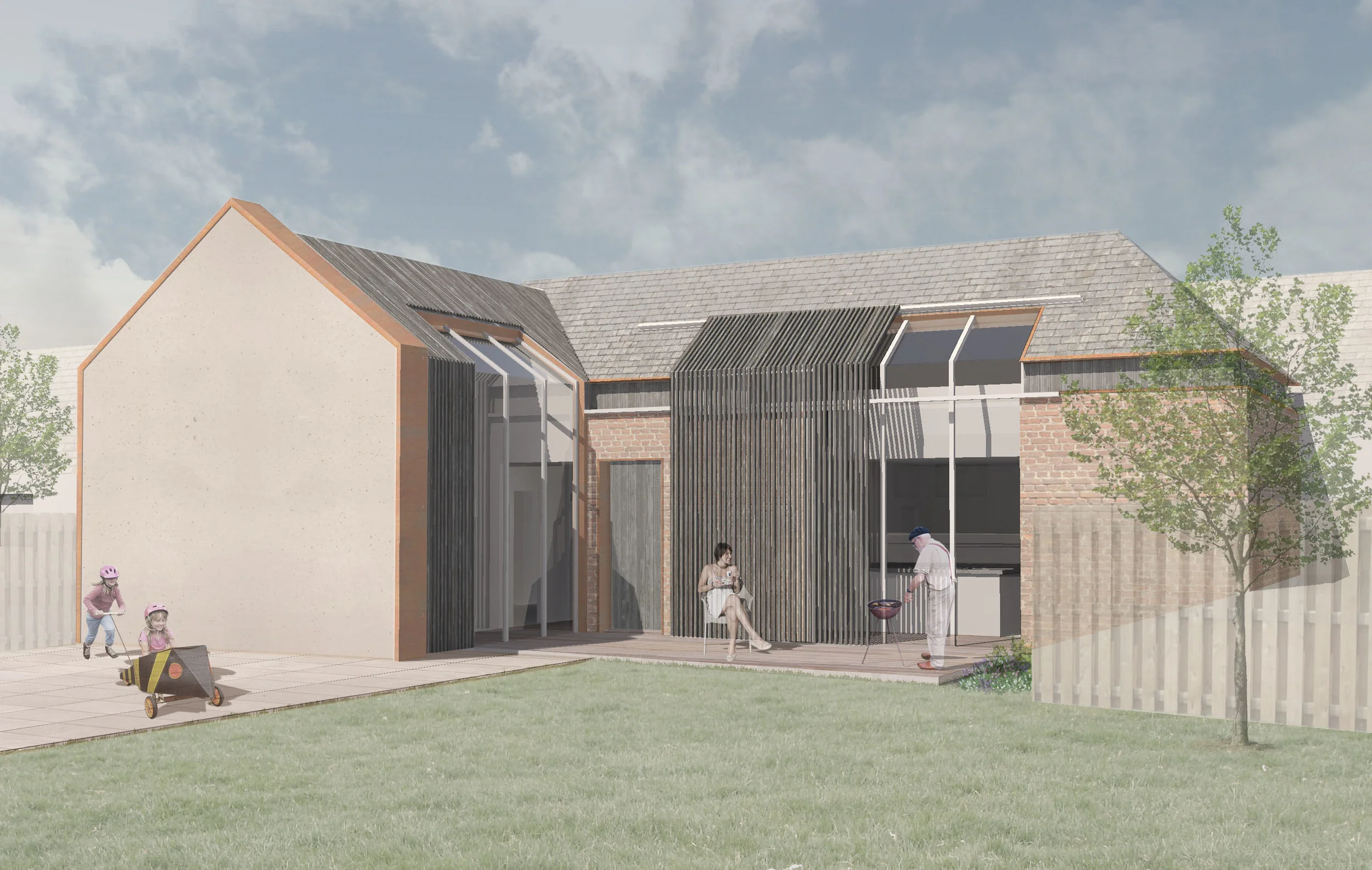 A regenerated agricultural building.