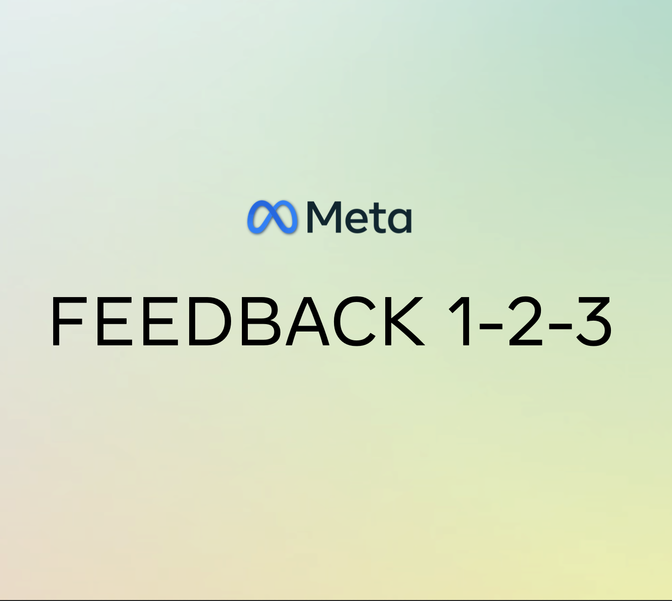 Feedback 1-2-3