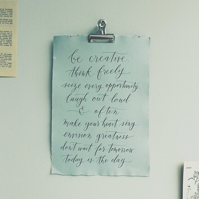   Calligraphy by&nbsp;  Fox and Flourish . 