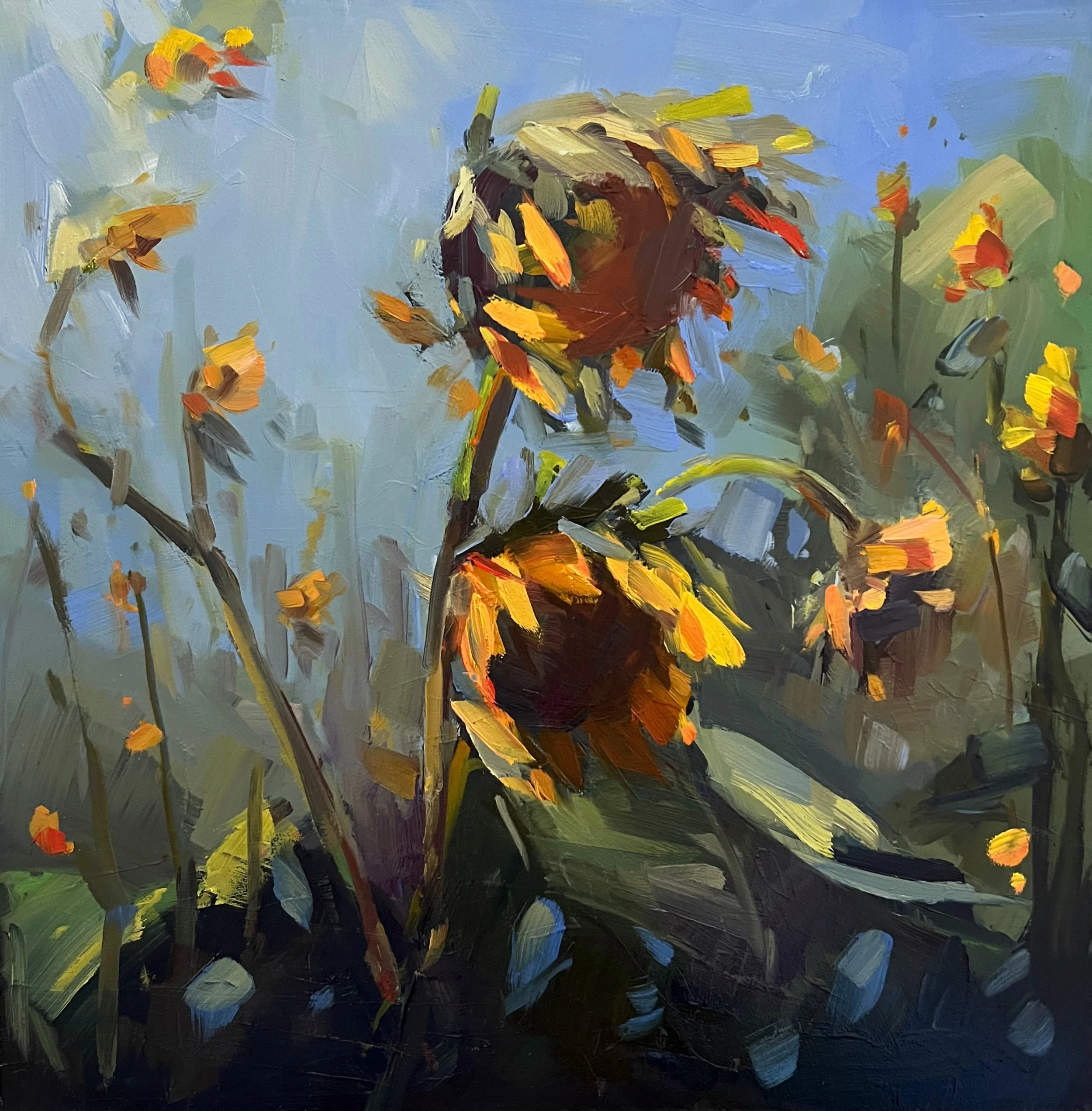 Sunflowers in the Garden 10 x 10.jpg
