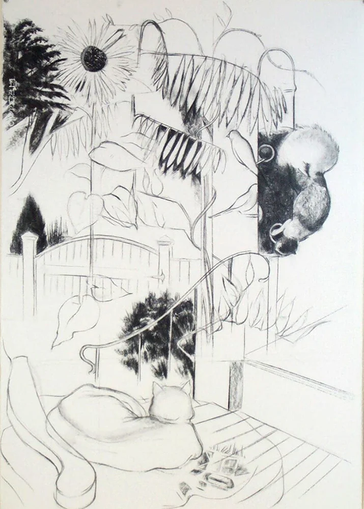 Drawing, Squirrel at FeederWEB.jpg