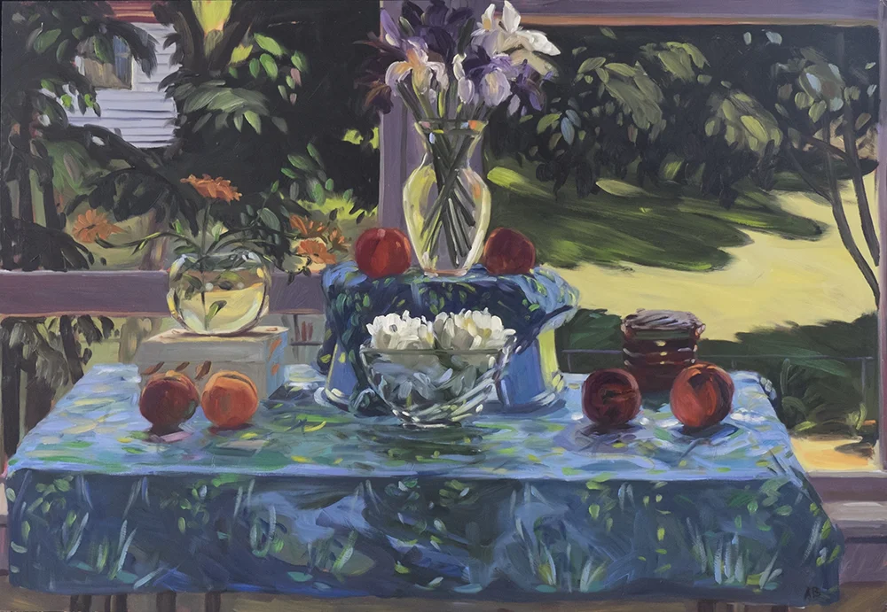 Mid-Summer Afternoon, Still Life and Backyard
