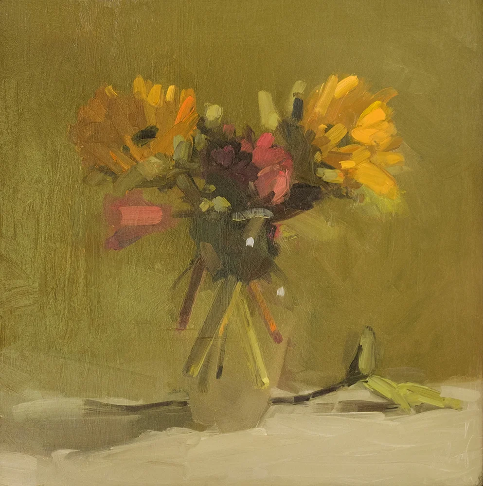 Sunflowers and Roses