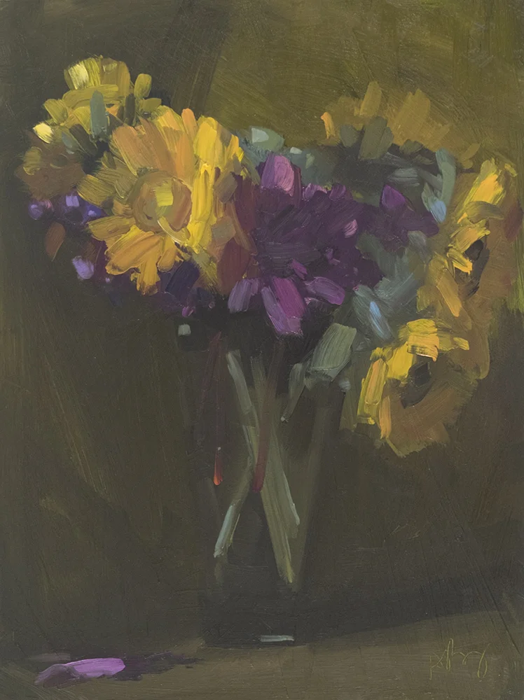 Sunflowers and Dahlias