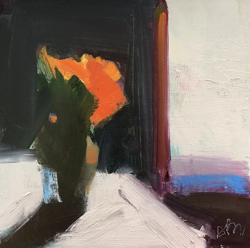 Orange Flowers and Interior