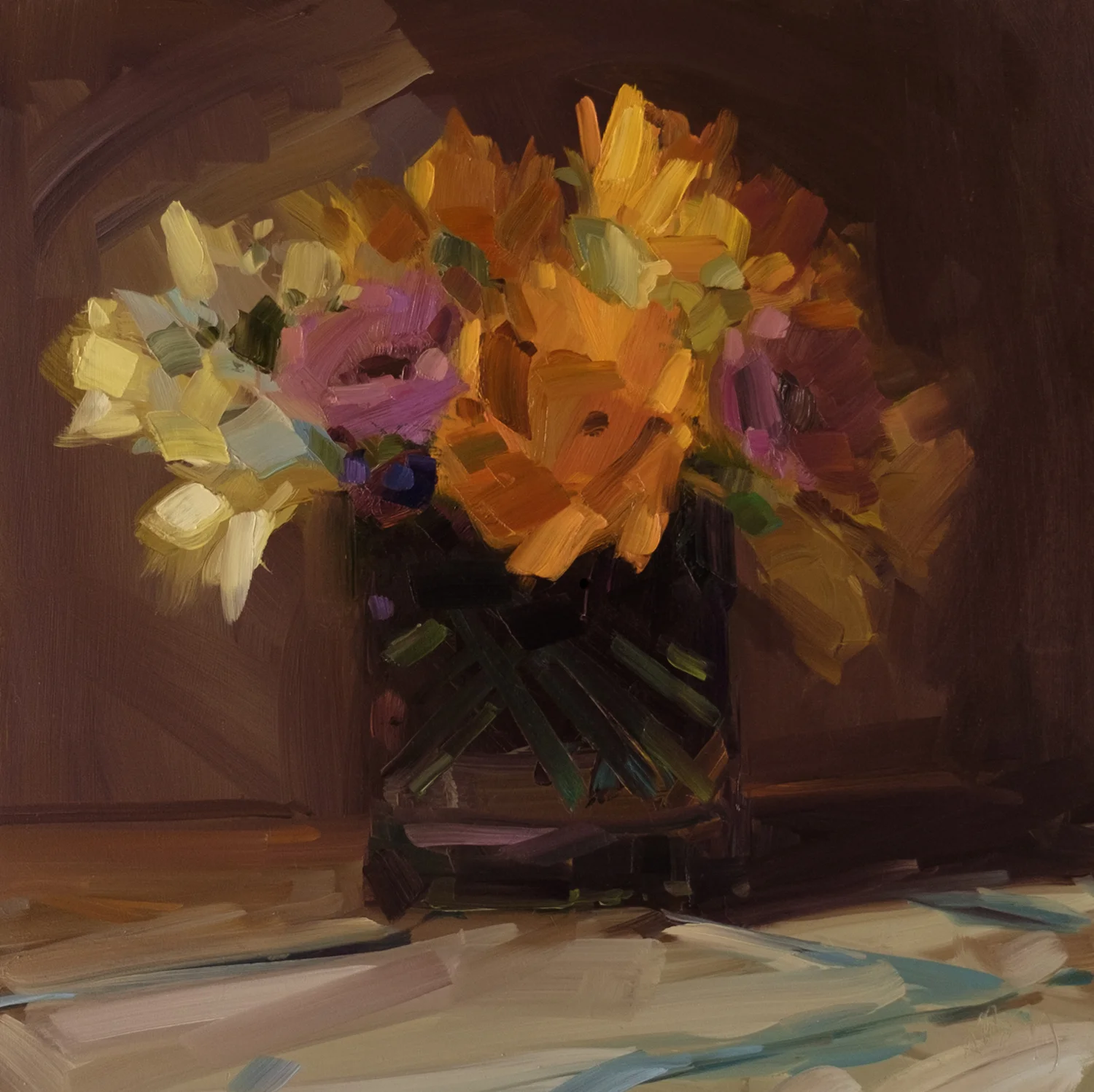 Daffodils, Sunflowers, and Gerbers