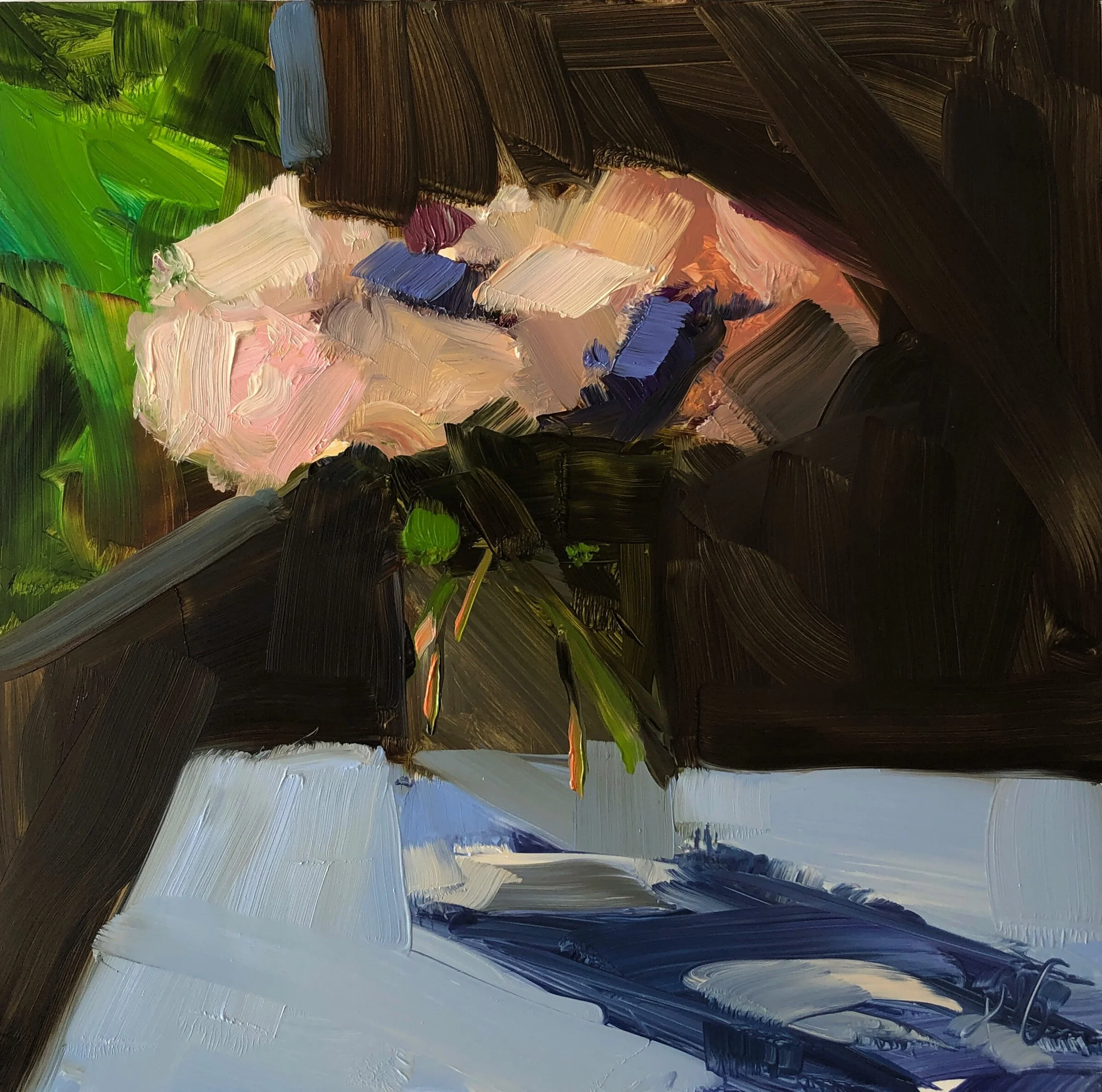 Creamy Roses in Window