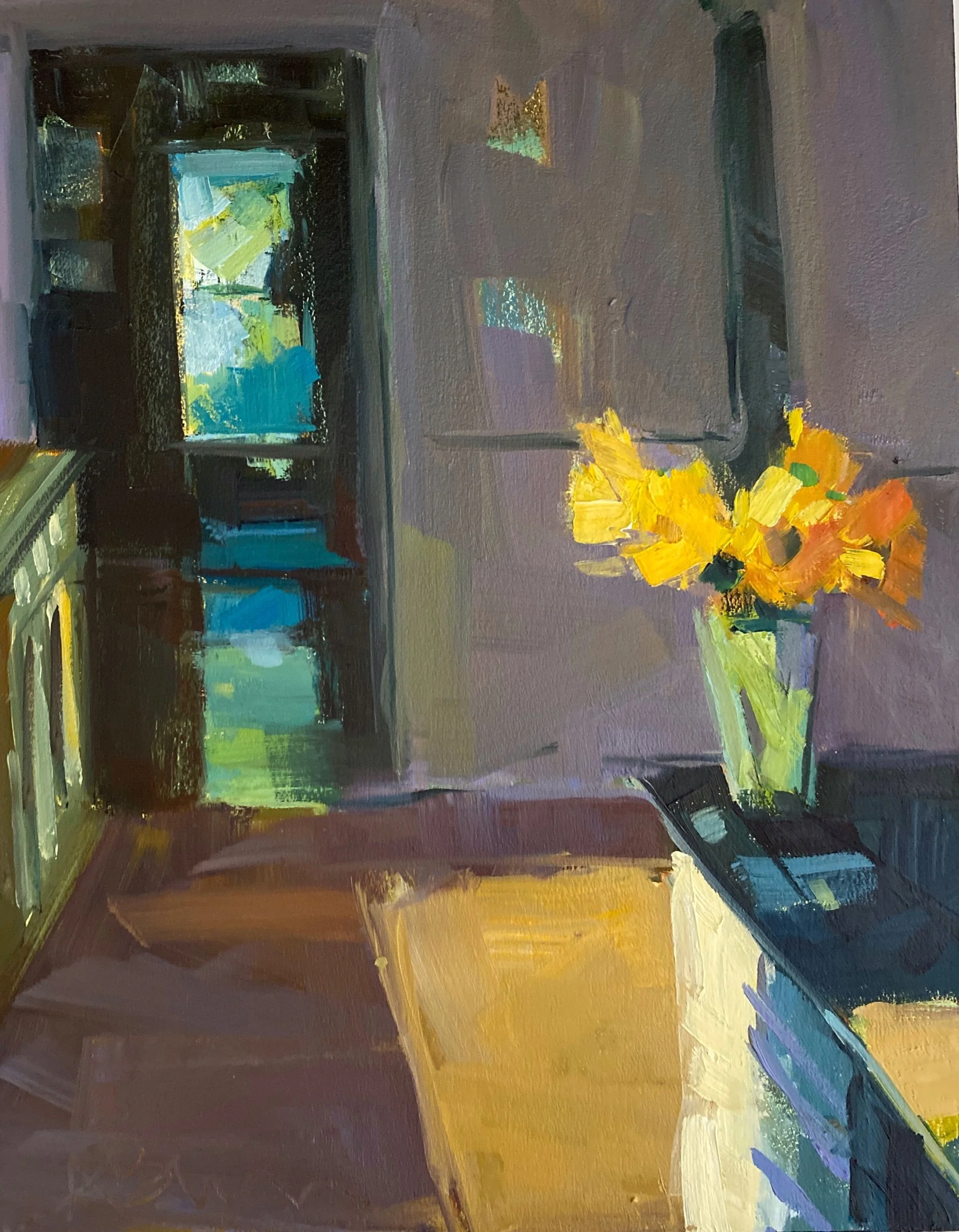 October Kitchen, 10 x 8, oil on panel. (Copy)