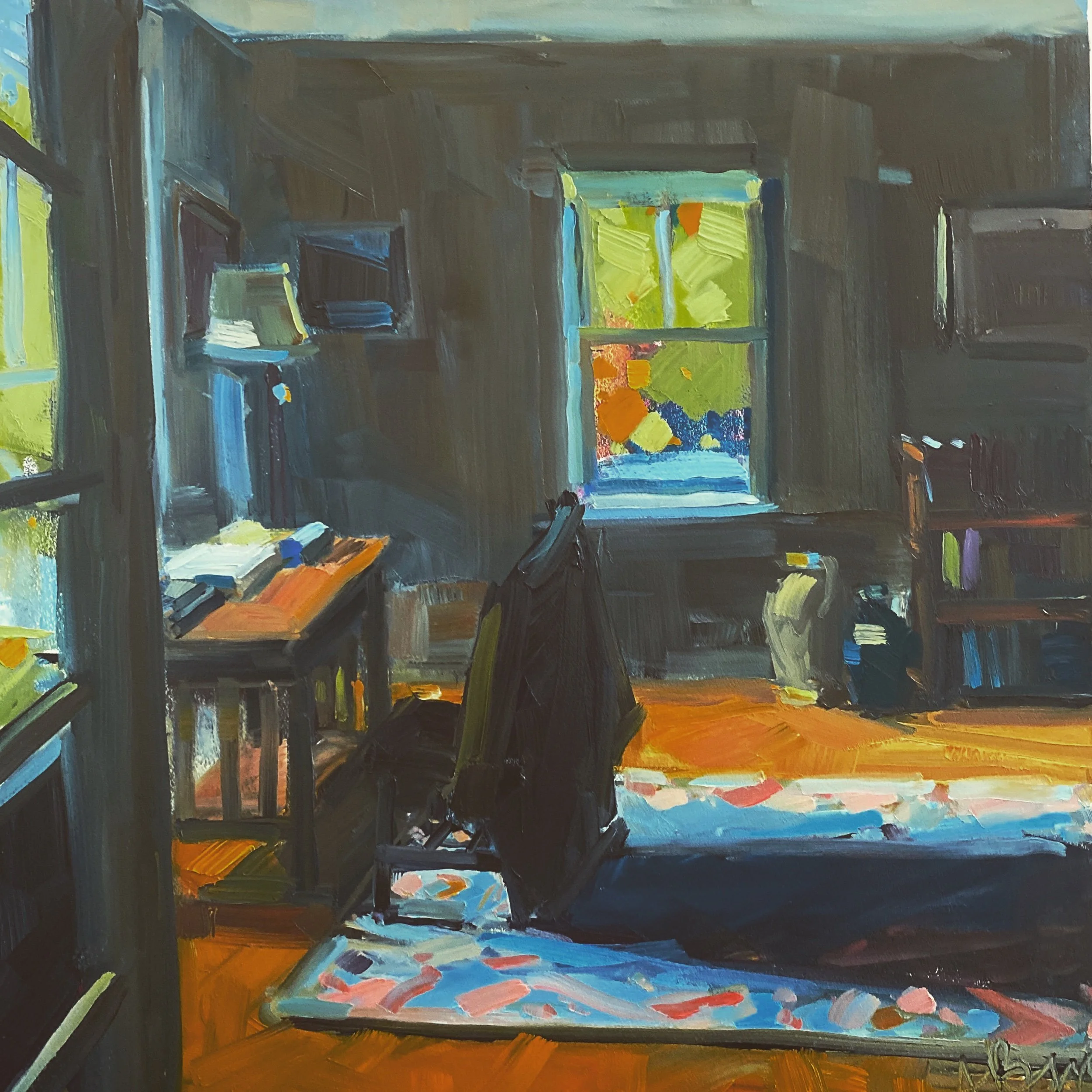 Craig’s View, 12  x 12, oil on panel. (Copy)