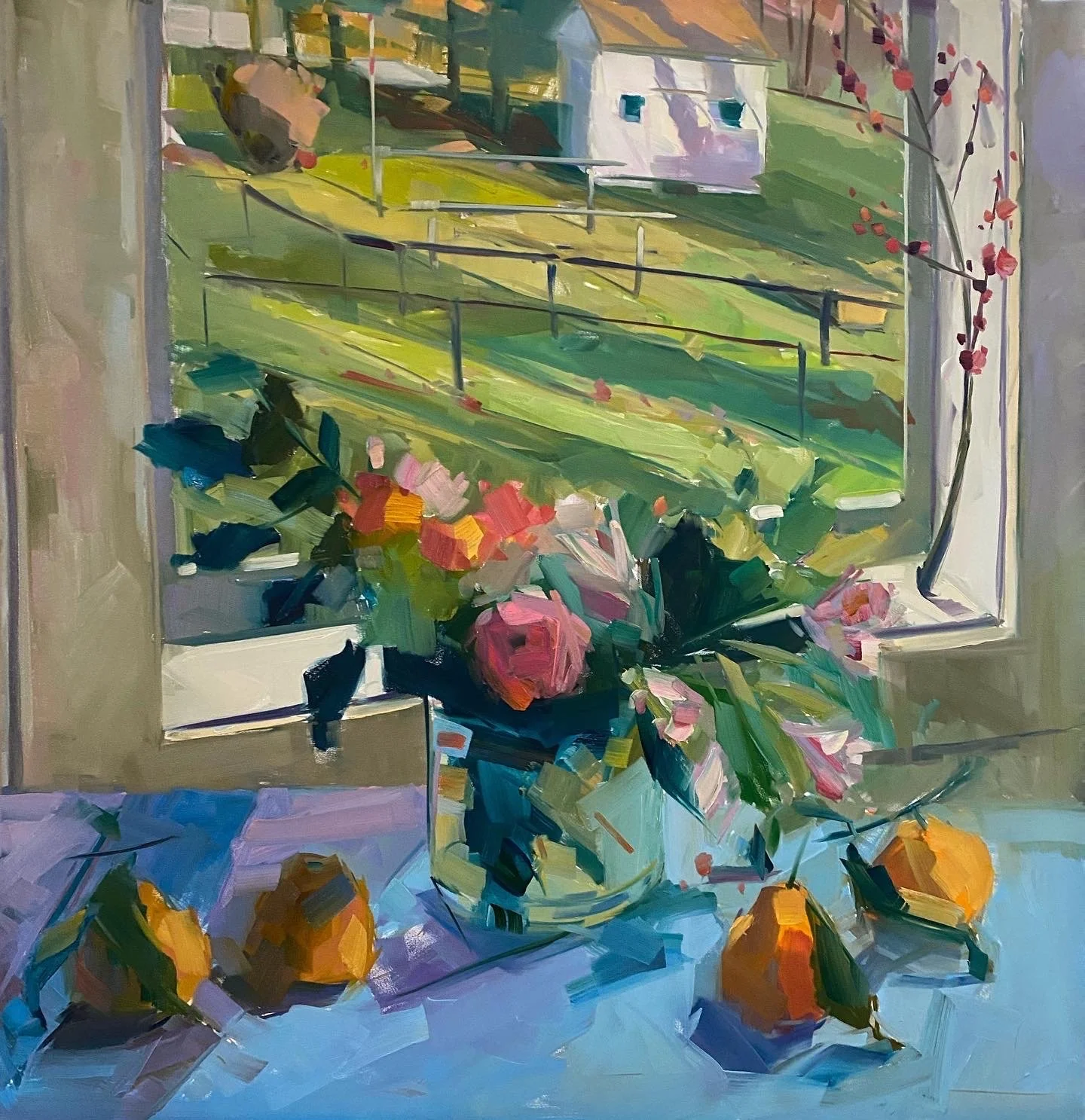 Warm Day, Early Winter, 30 x 30, oil on panel. (Copy)