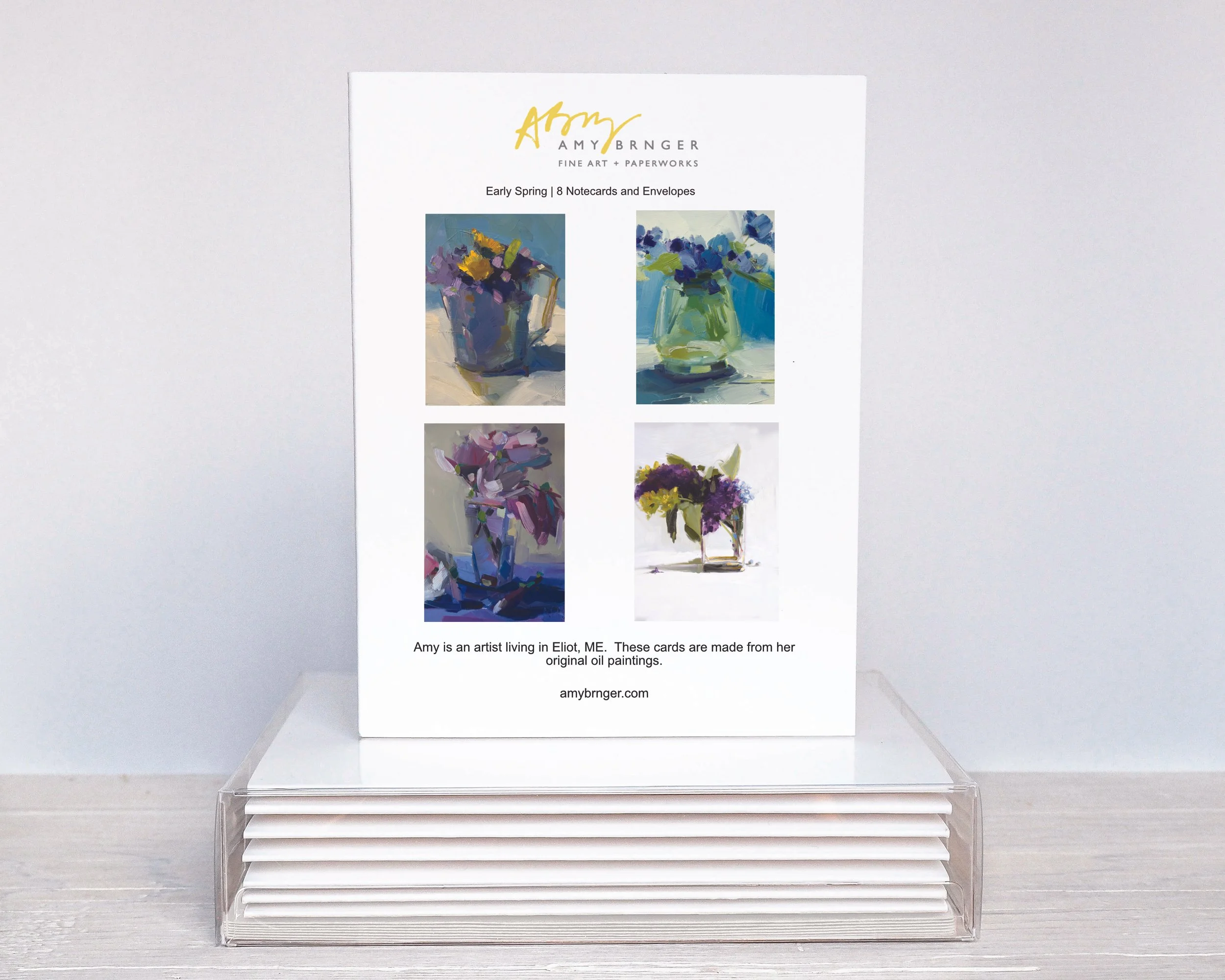 NEW Early Spring Blooms Note Card Set (8 cards and envelopes)