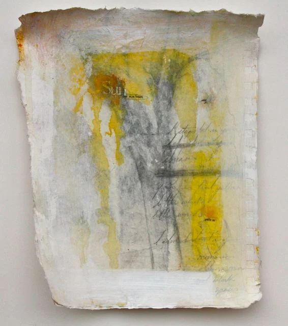 Yellow 7"x9" mixed media on paper 2013