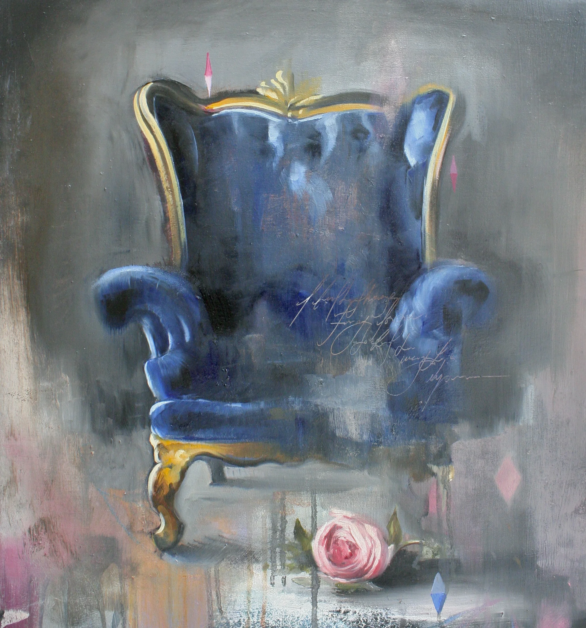 A Throne for Aethicus oil on canvas 23"x21" 2013