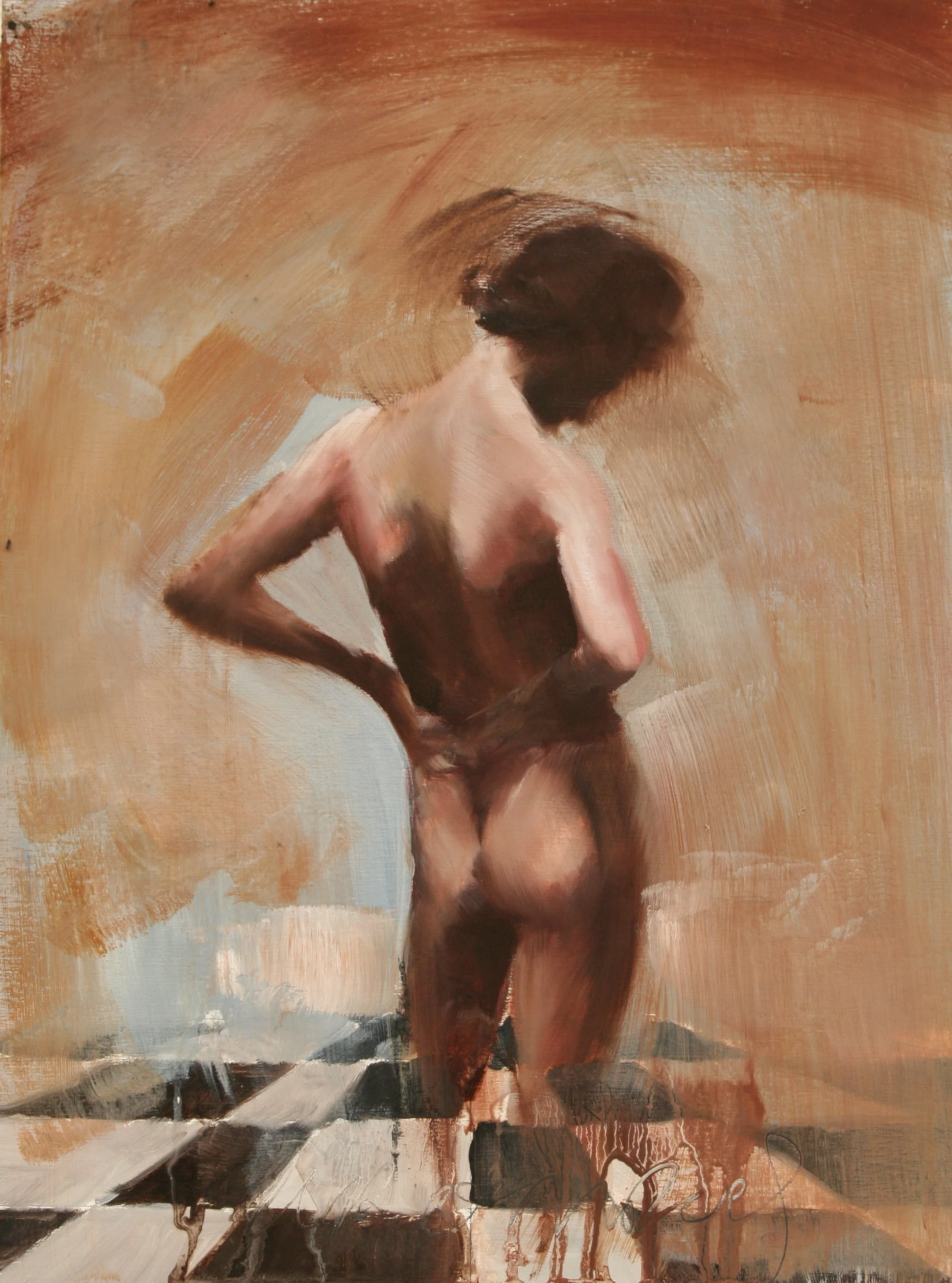 Urombos oil on board 12"x16" 2012