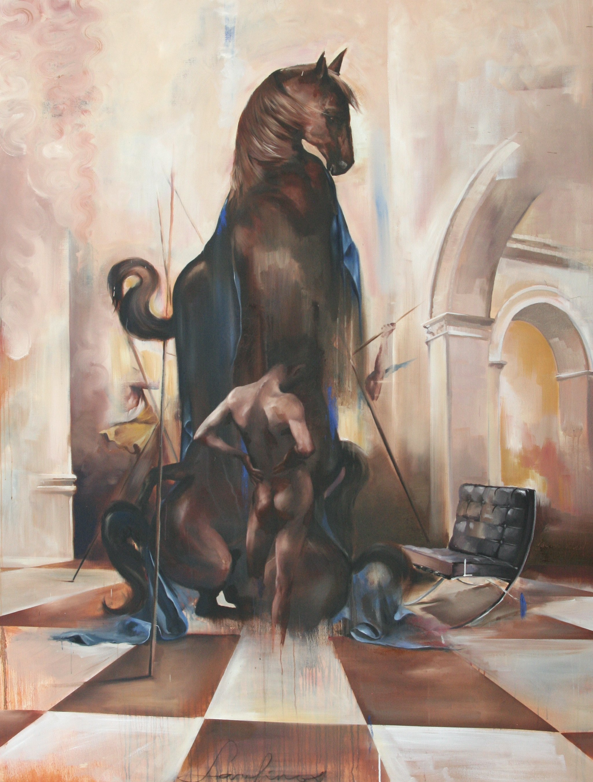 Serafinos oil on canvas 72"x96" 2012
