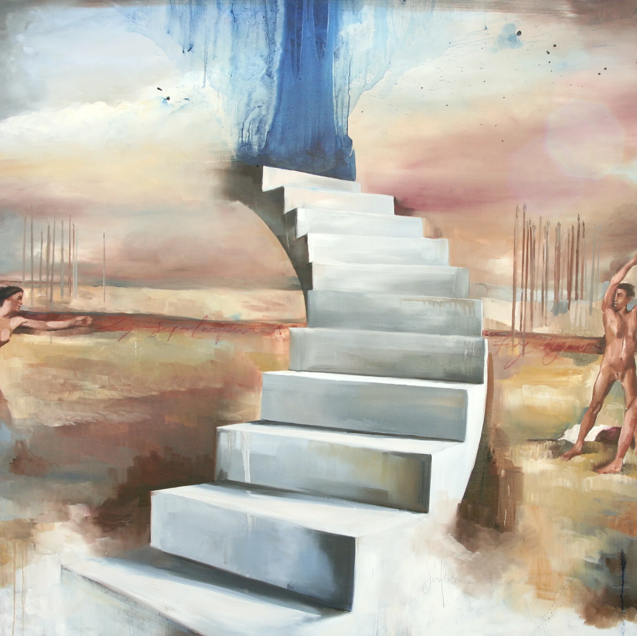 Silke oil on canvas 72"x72" 2012