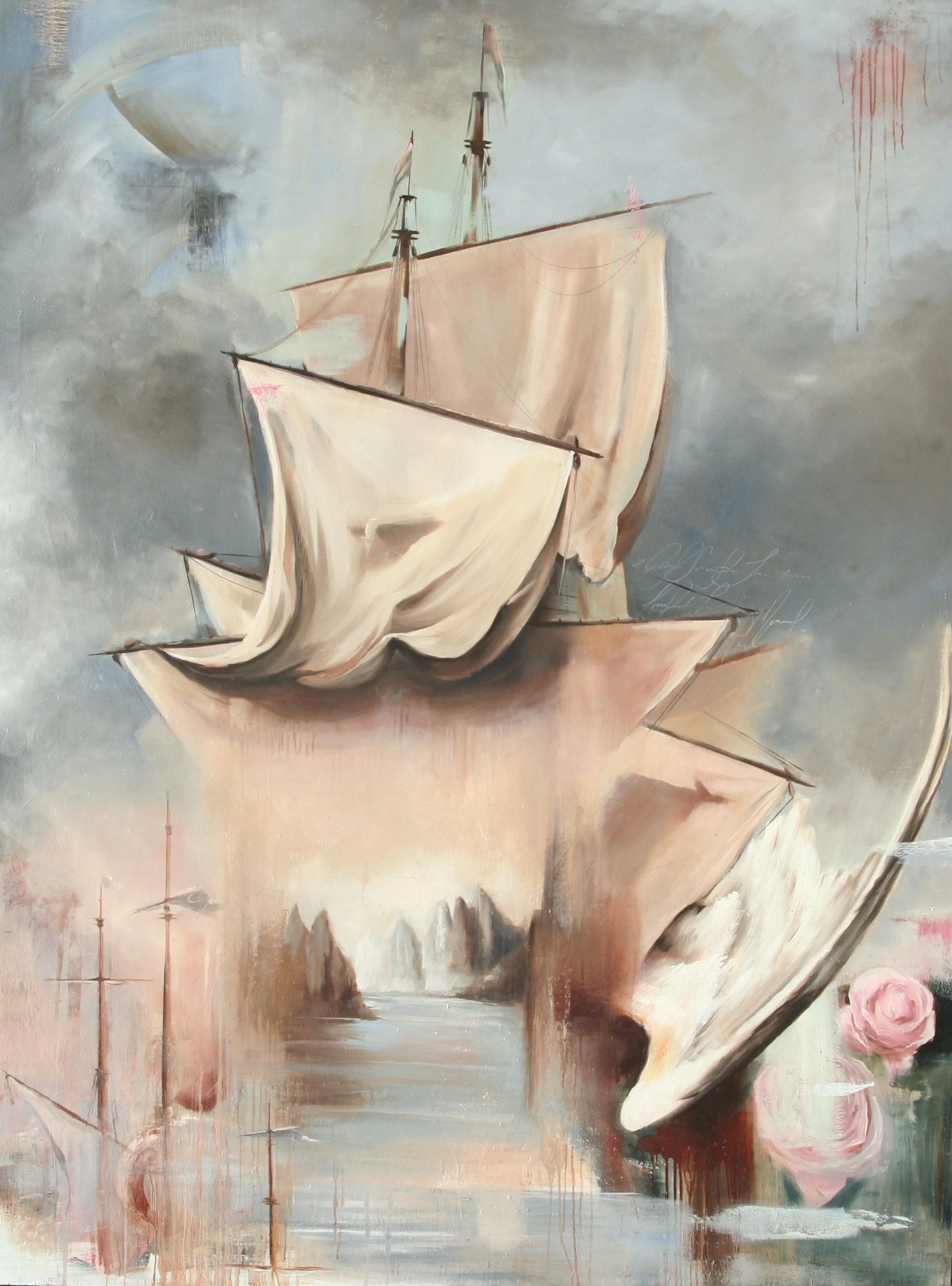 Ombus oil on canvas 72"x96" 2012
