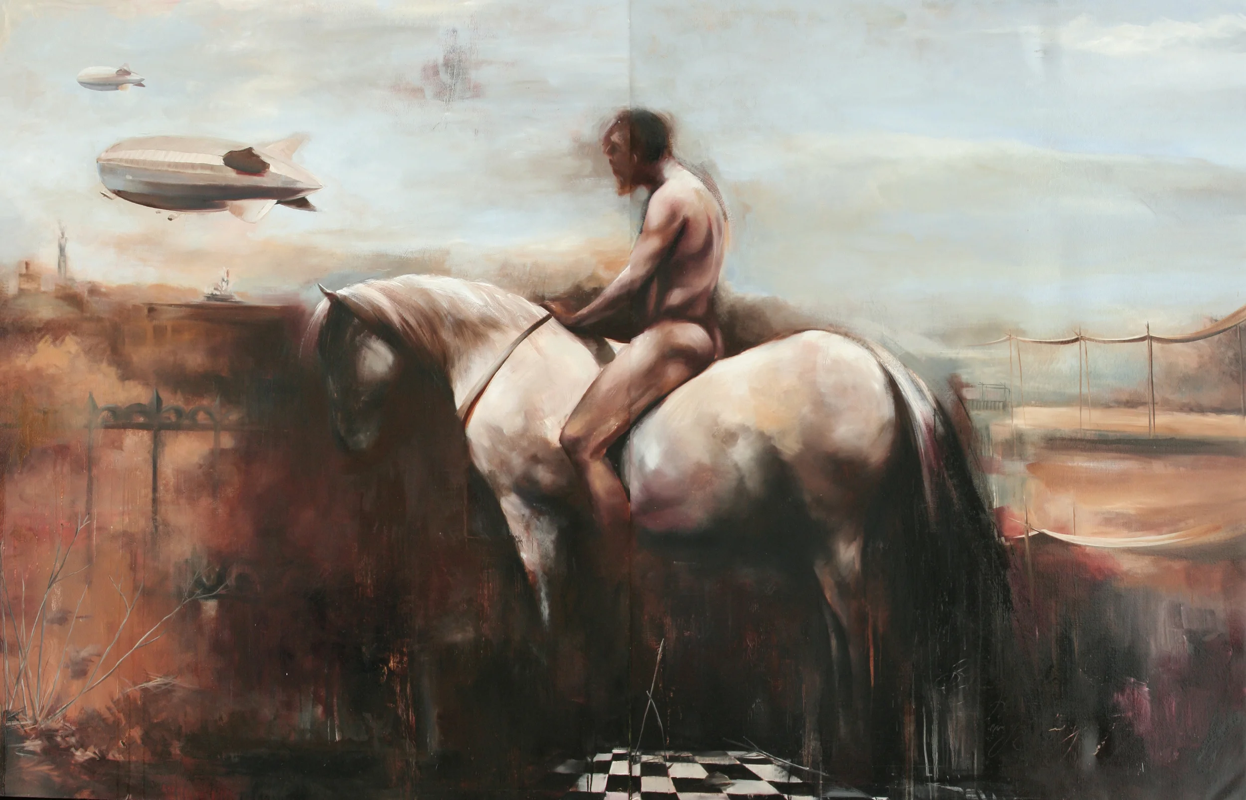 Aegius oil on canvas 144"x96" 2012