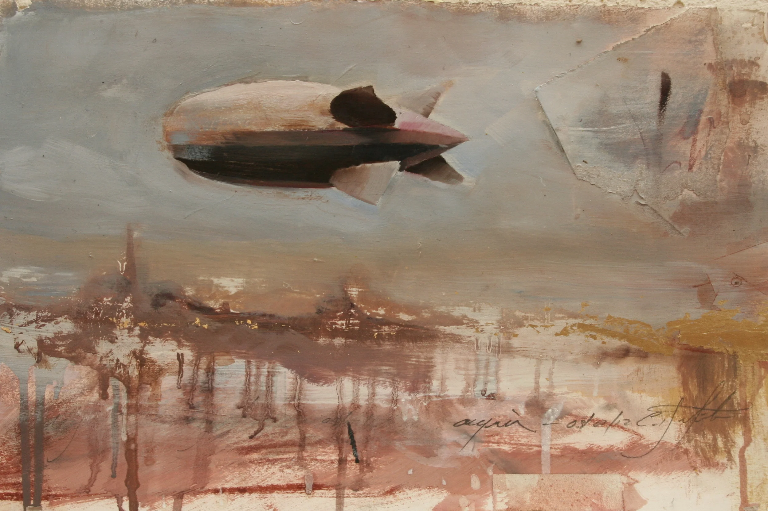 Aegius study oil on stonhenge 20"x13 1/8" 2012