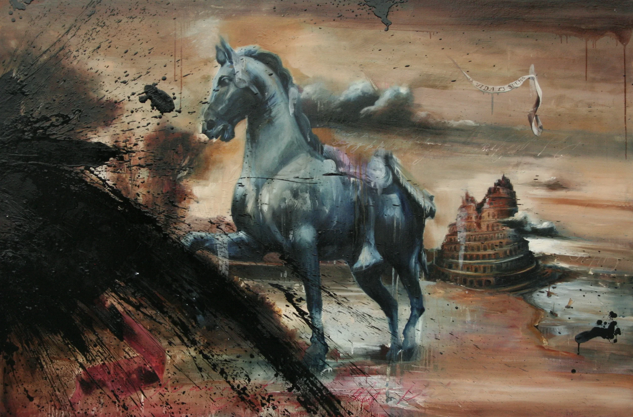 Babel oil on canvas 48"x72" 2011