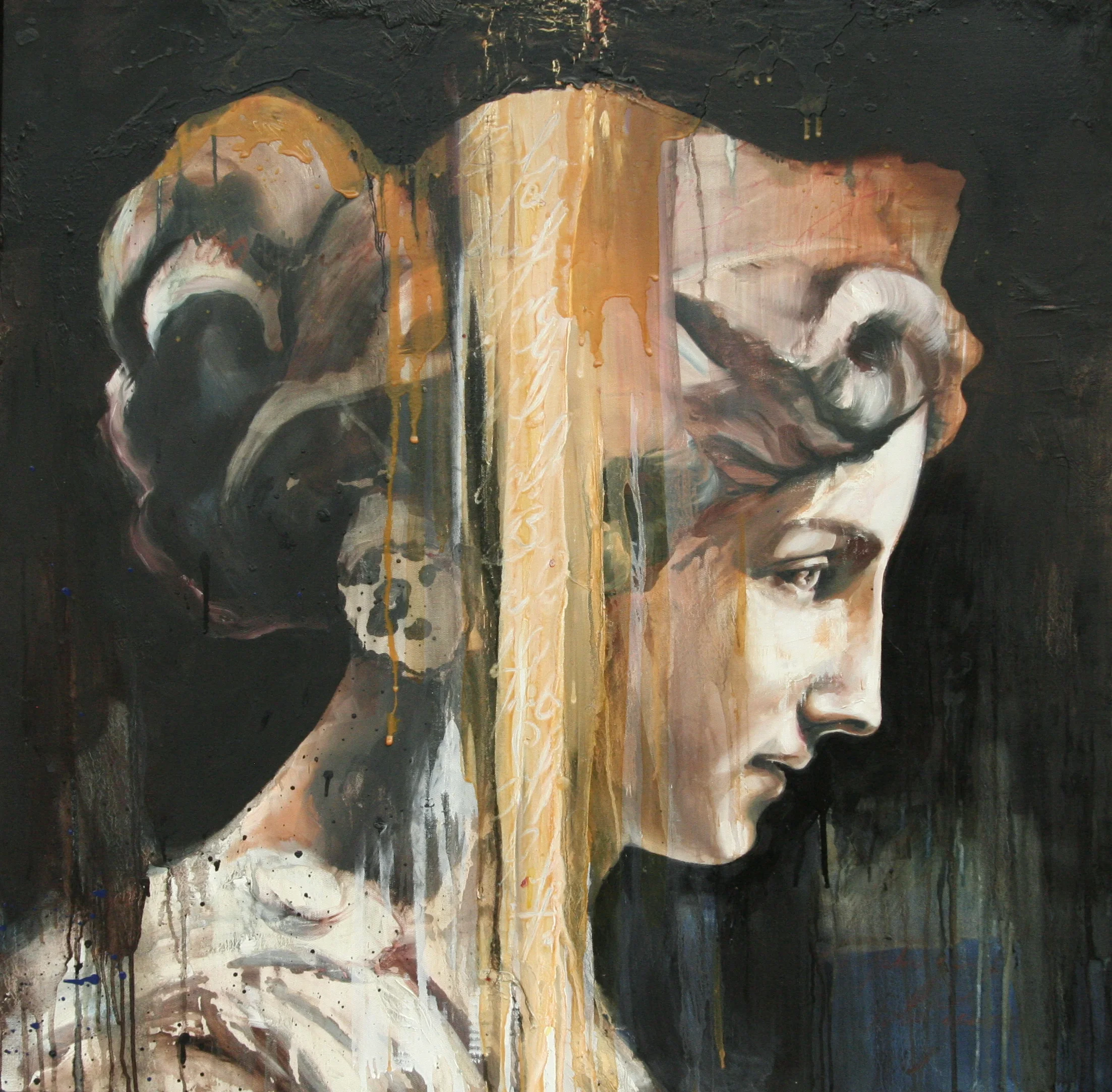 The year 1600 oil on canvas 40"x40" 2011